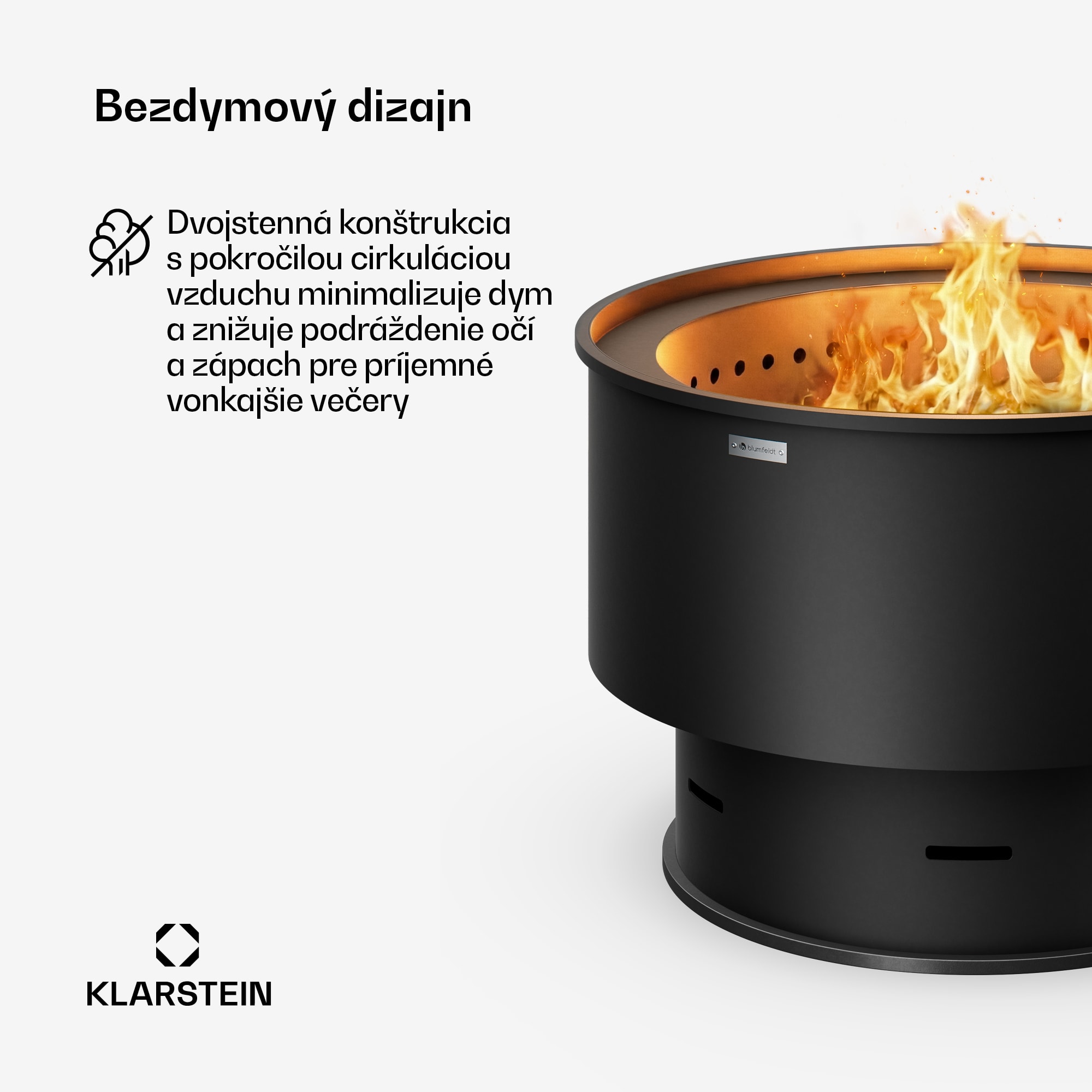 Blumfeldt Pompeji ohnisko s grilom | Ochrana proti iskrám | Odolné voči prevráteniu | Robustné | 60 cm – Obrázok 4