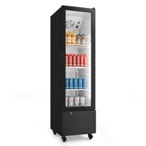 Klarstein GrandCooler gastro chladnička na nápoje | 163,5 x 43 cm | LED vnútorné osvetlenie | Čierna