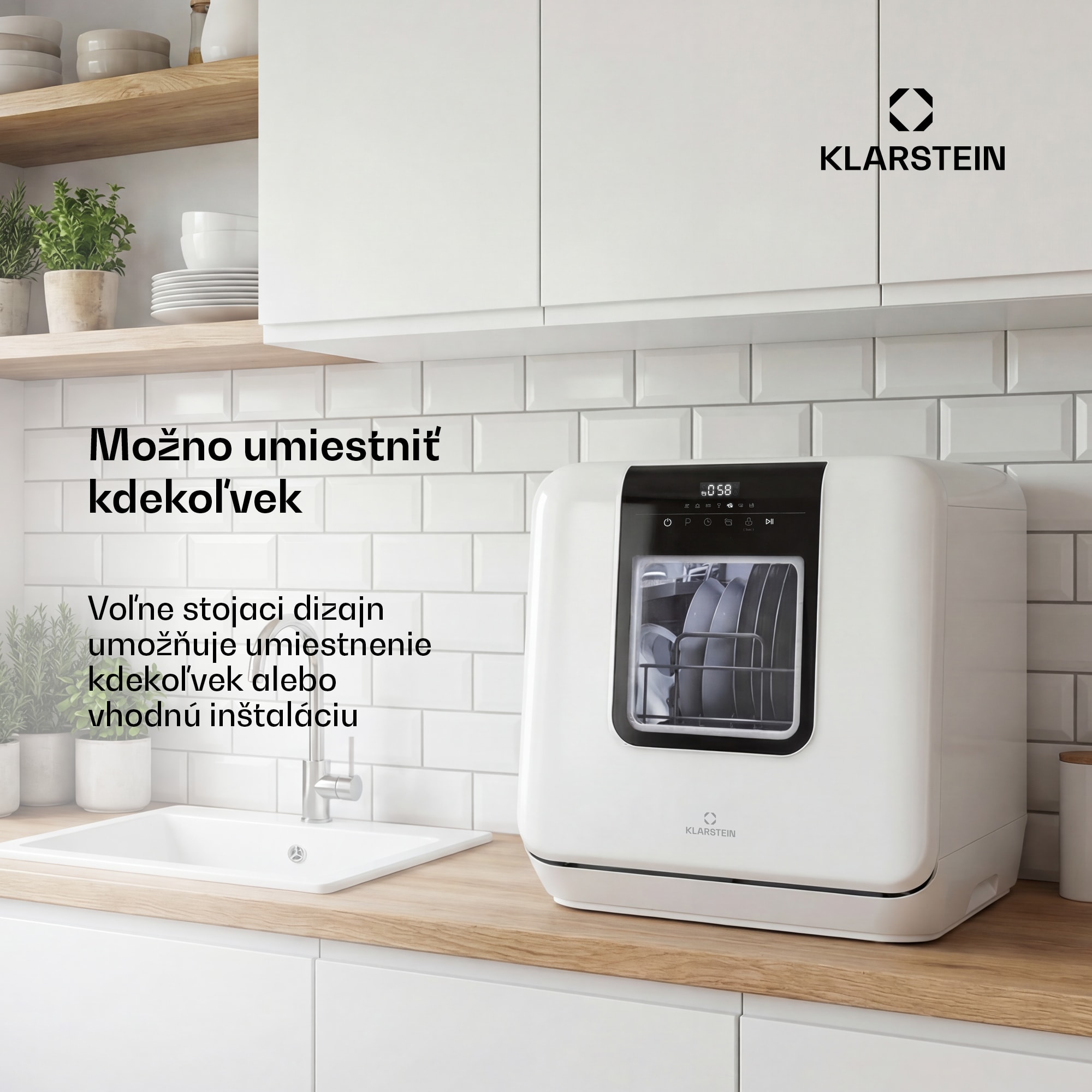 Klarstein Melville stolová umývačka riadu | 7 programov | Technológia Aqua-Stop | 860 W | 42 cm – Obrázok 2