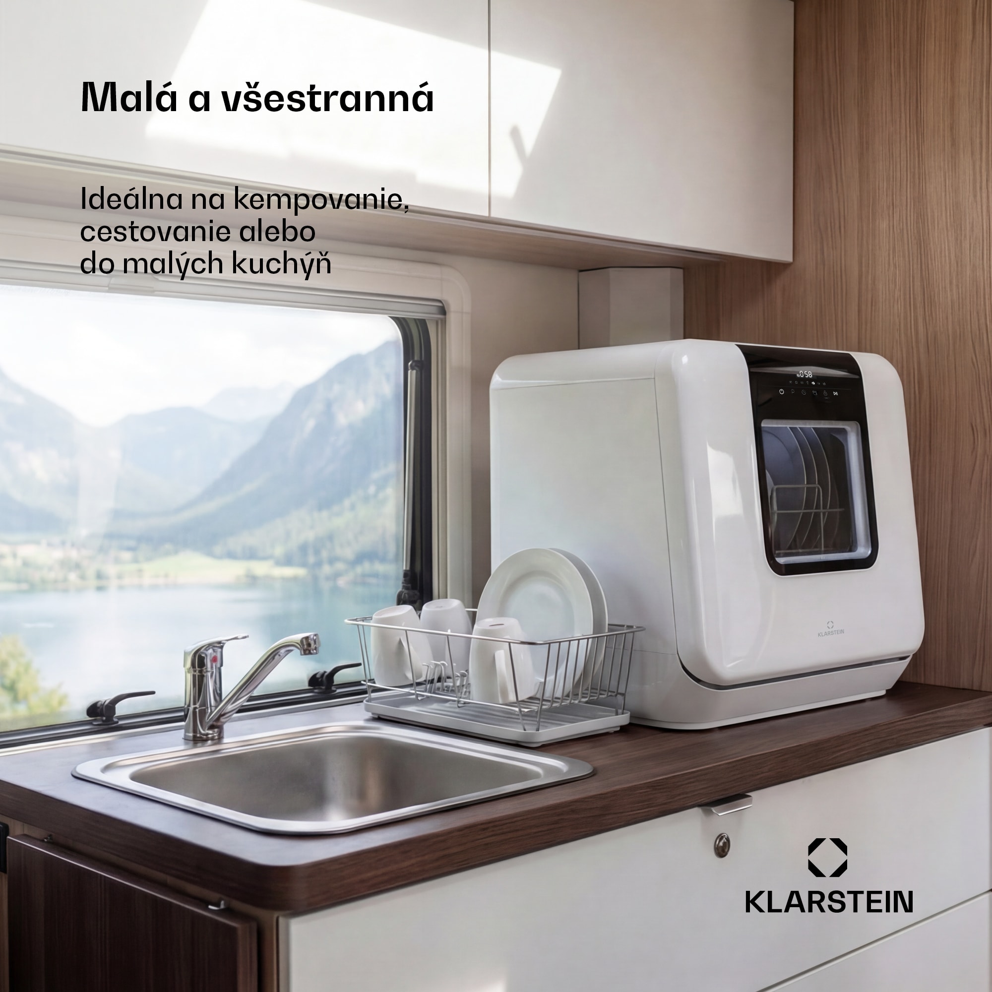 Klarstein Melville stolová umývačka riadu | 7 programov | Technológia Aqua-Stop | 860 W | 42 cm – Obrázok 5