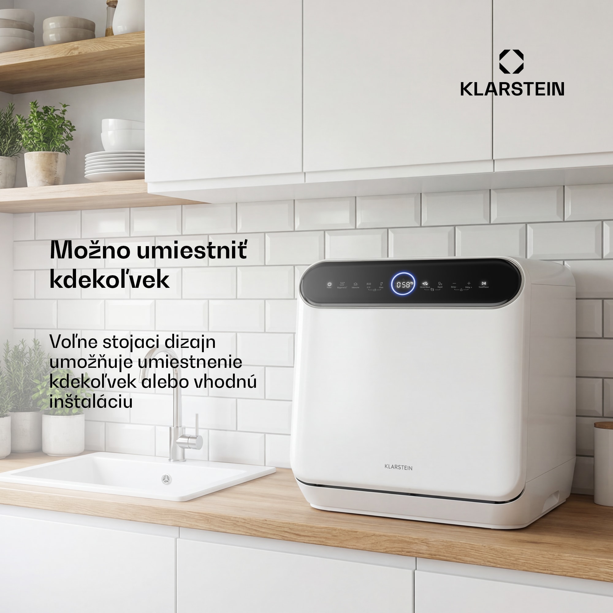 Klarstein Oceana stolová umývačka riadu | 7 programov | Technológia Aqua-Stop | 860 W | 42 cm – Obrázok 2