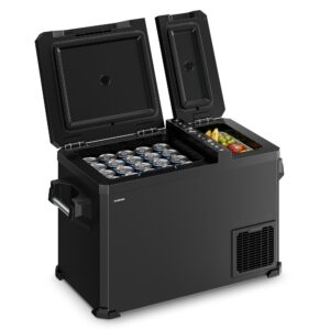 Klarstein Arctiq Duo chladiaci box | S kompresorom | 43 litrov | 58 plechoviek | -18 až 20 °C | Čierny | 78 cm