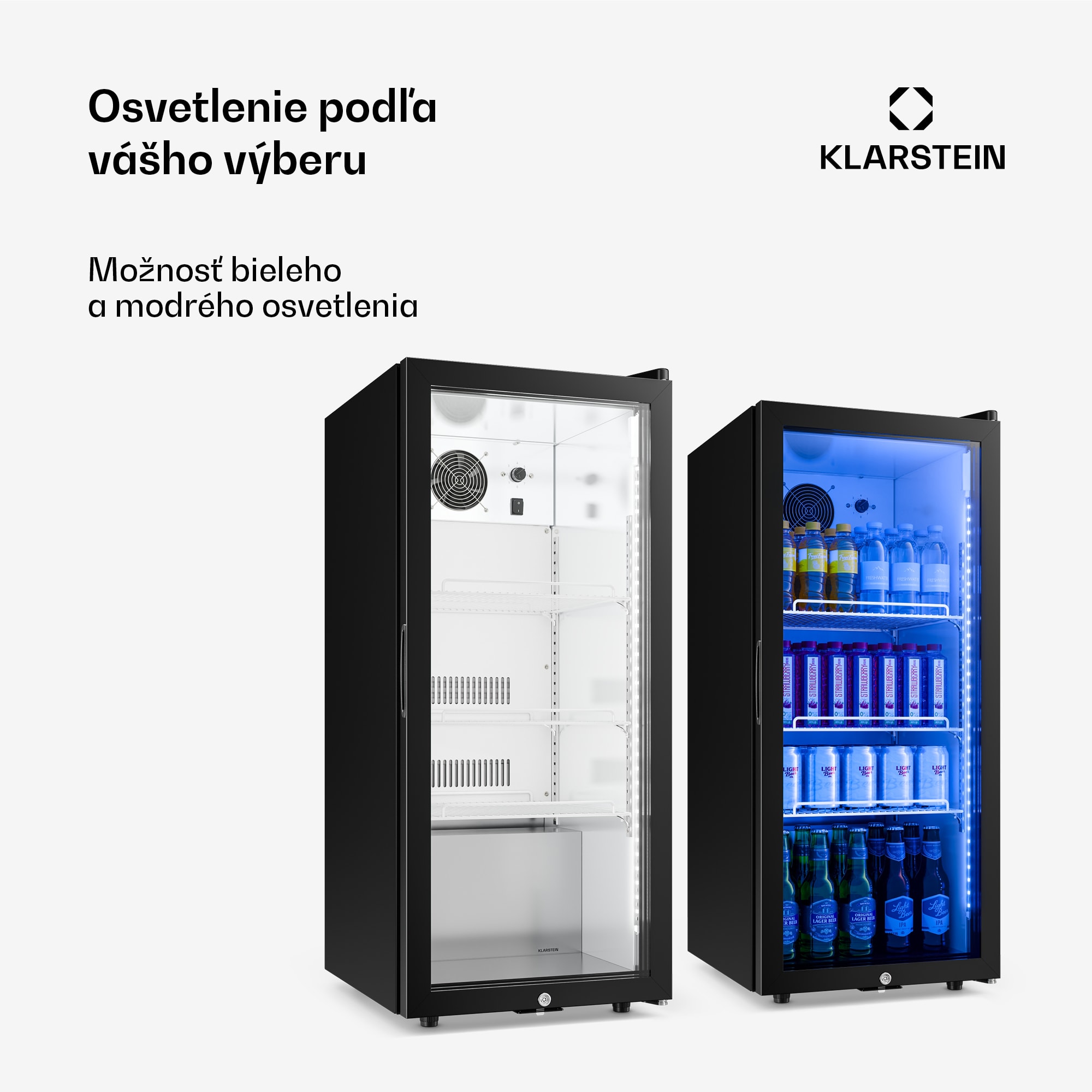 Klarstein GrandCooler gastro chladnička na nápoje | 106 x 46 cm | LED vnútorné osvetlenie | Čierna – Obrázok 4