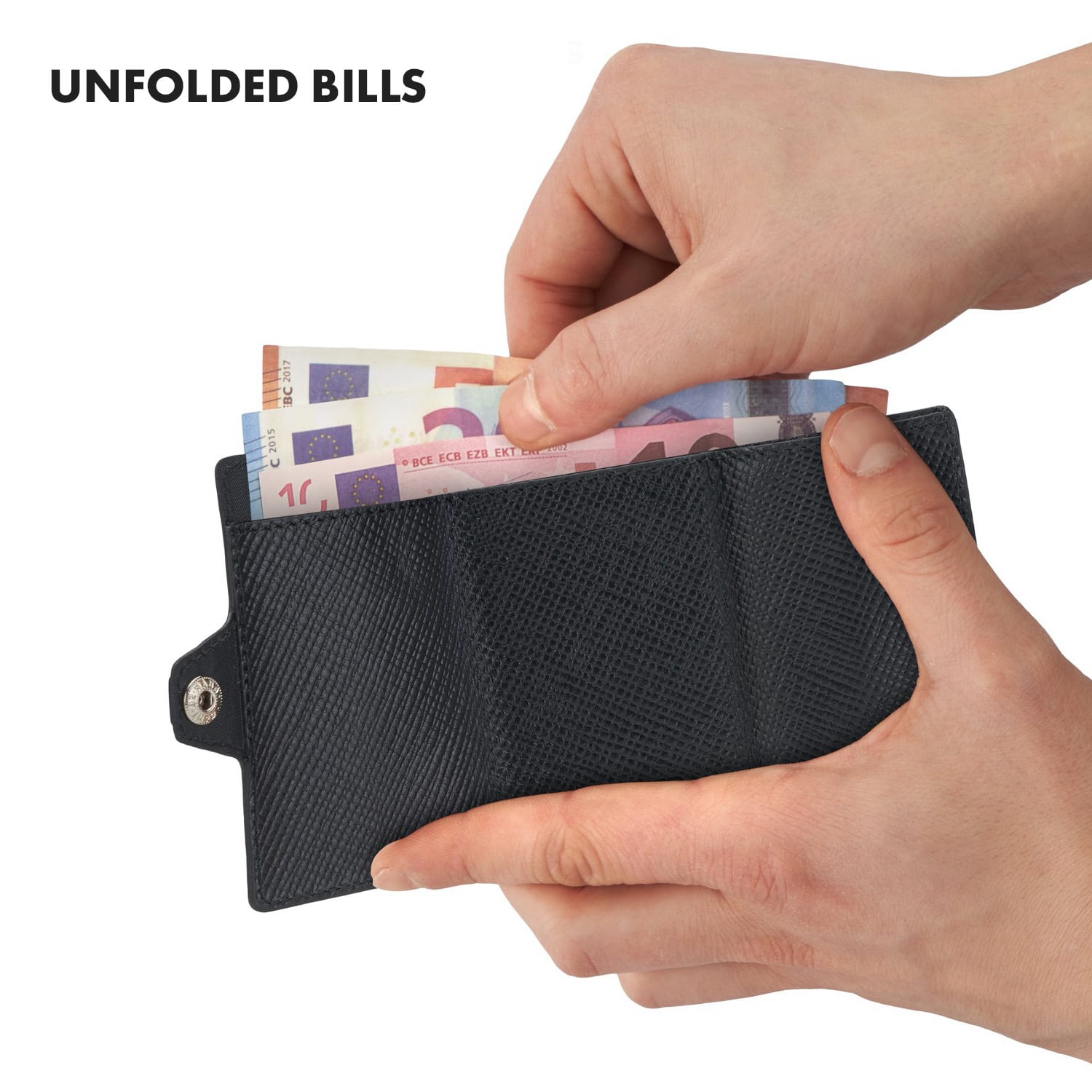 Slimpuro ZNAP, tenká peňaženka, 12 kariet, priečinok na mince, 8,9 × 1,8 × 6,3 cm (Š × V × H), RFID ochrana – Obrázok 4