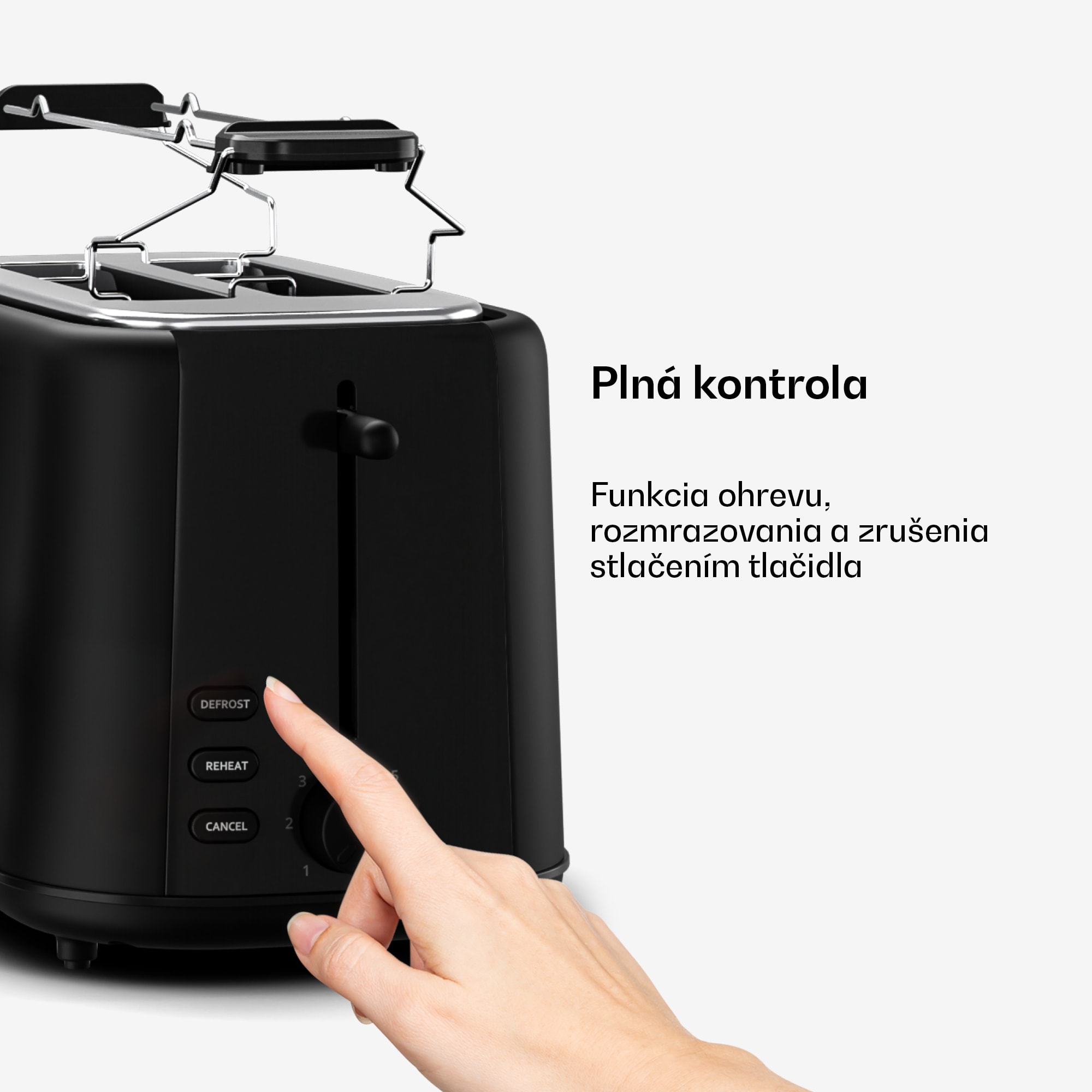 Klarstein Velaire hriankovač | Hriankovač na 2 krajce | 800 W | 7 úrovní opečenia | Ohrievač žemlí – Obrázok 5