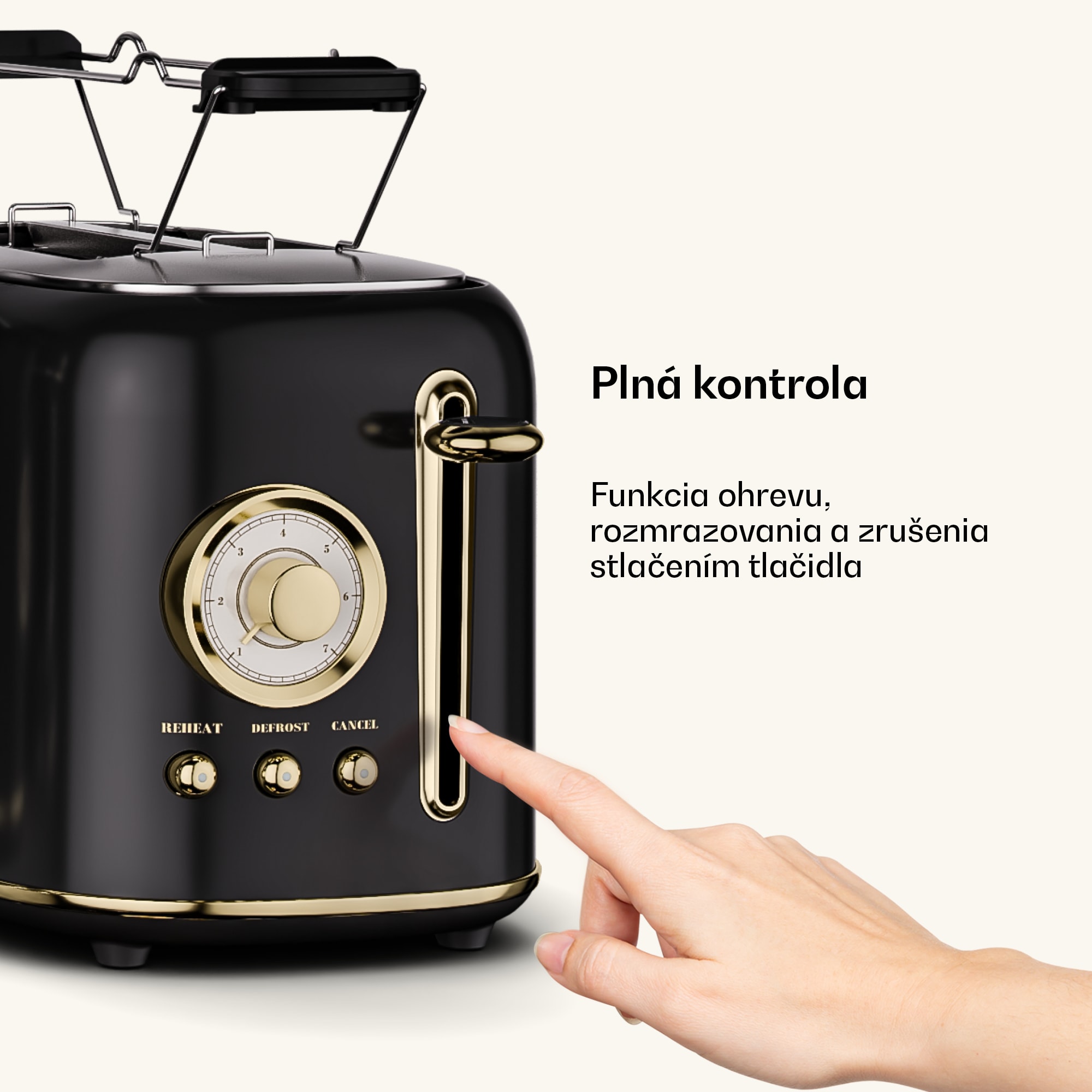 Klarstein Victoria hriankovač | Hriankovač na 2 krajce | 800 W | 7 úrovní opečenia | Ohrievač žemlí – Obrázok 5