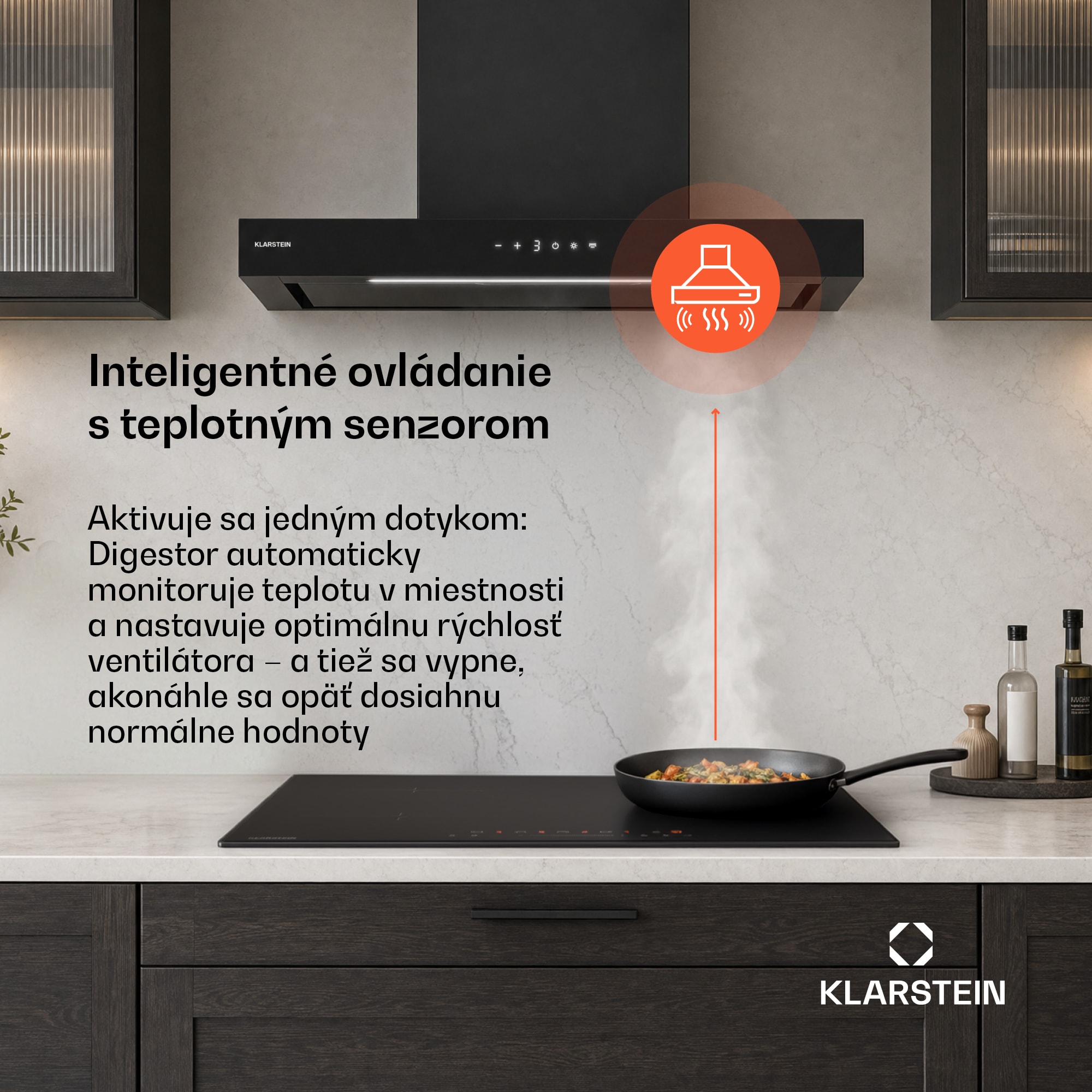 Klarstein Vapura horizontálny nástenný digestor | Ušľachtilý, moderný, výkonný | Energetická trieda A++ | 609 m³/h | 60 cm – Obrázok 2