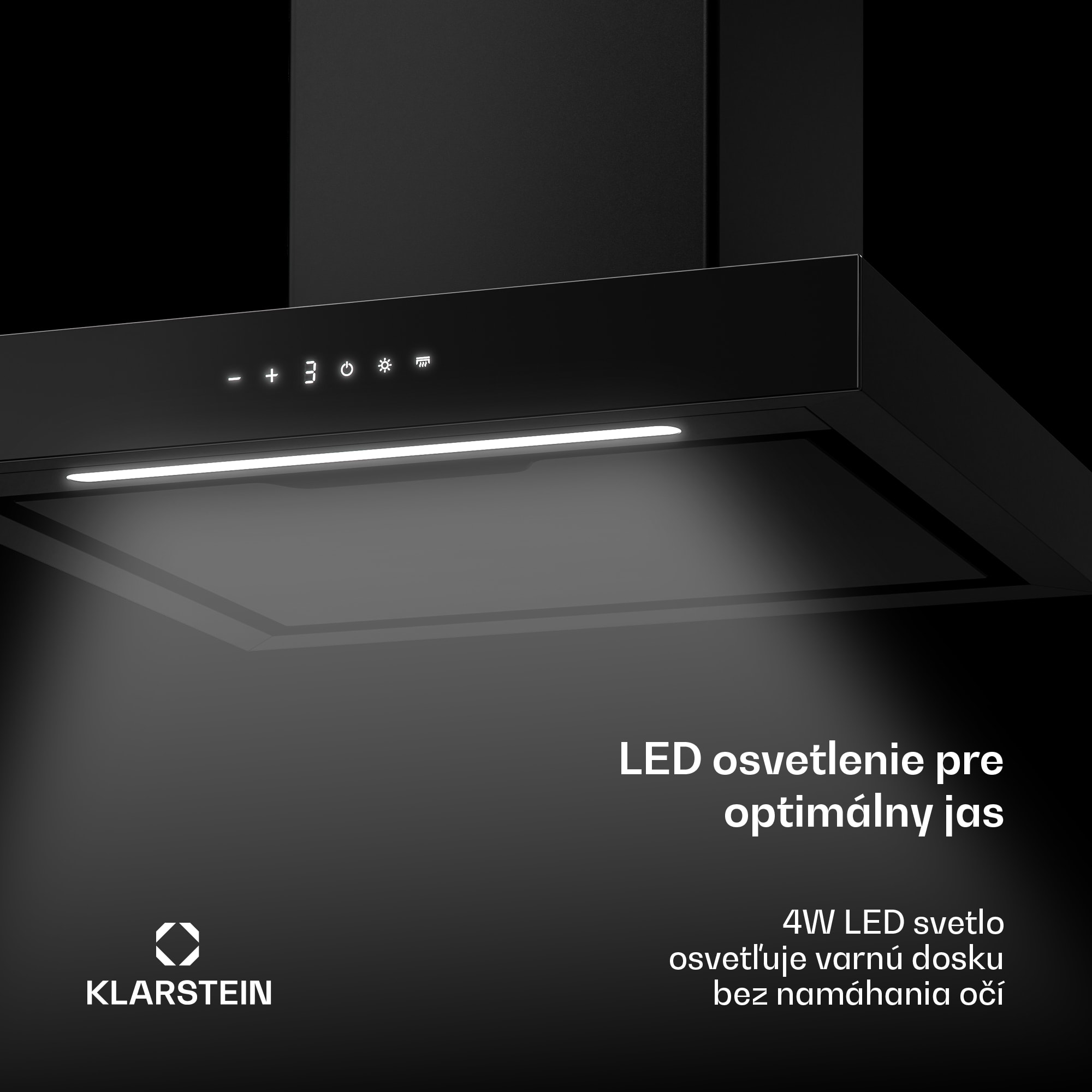 Klarstein Vapura horizontálny nástenný digestor | Ušľachtilý, moderný, výkonný | Energetická trieda A++ | 609 m³/h | 60 cm – Obrázok 5