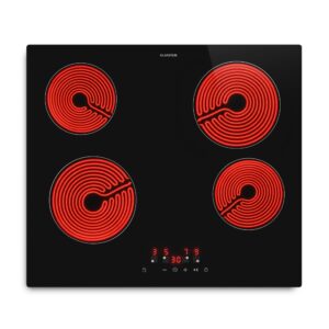 Klarstein Hito sklokeramická varná doska | 4 varné zóny | 6000 W | 9 úrovní výkonu | 60 cm