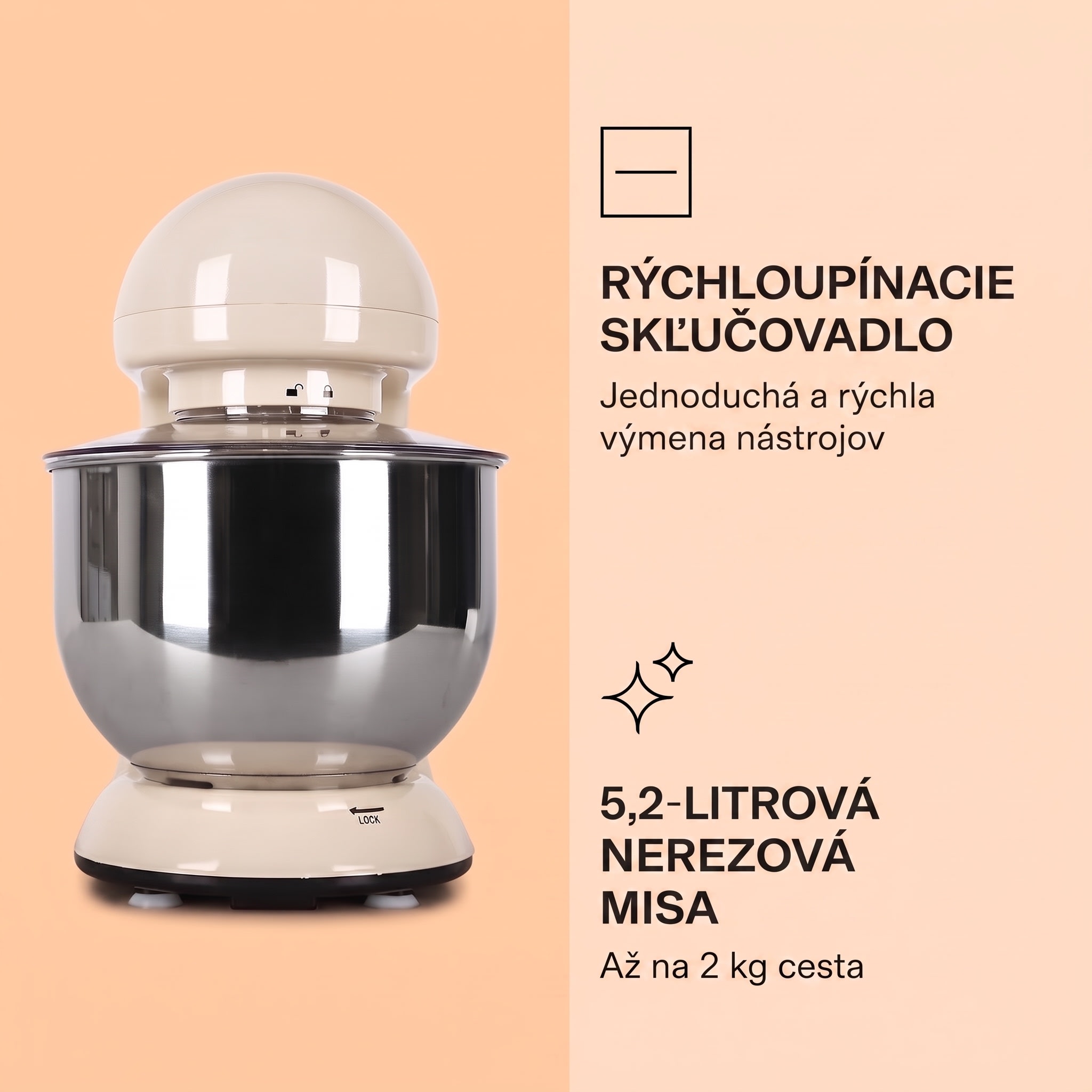 Klarstein Bella, kuchynský robot, 1800 W, 2,7 PS, 5 l – Obrázok 4
