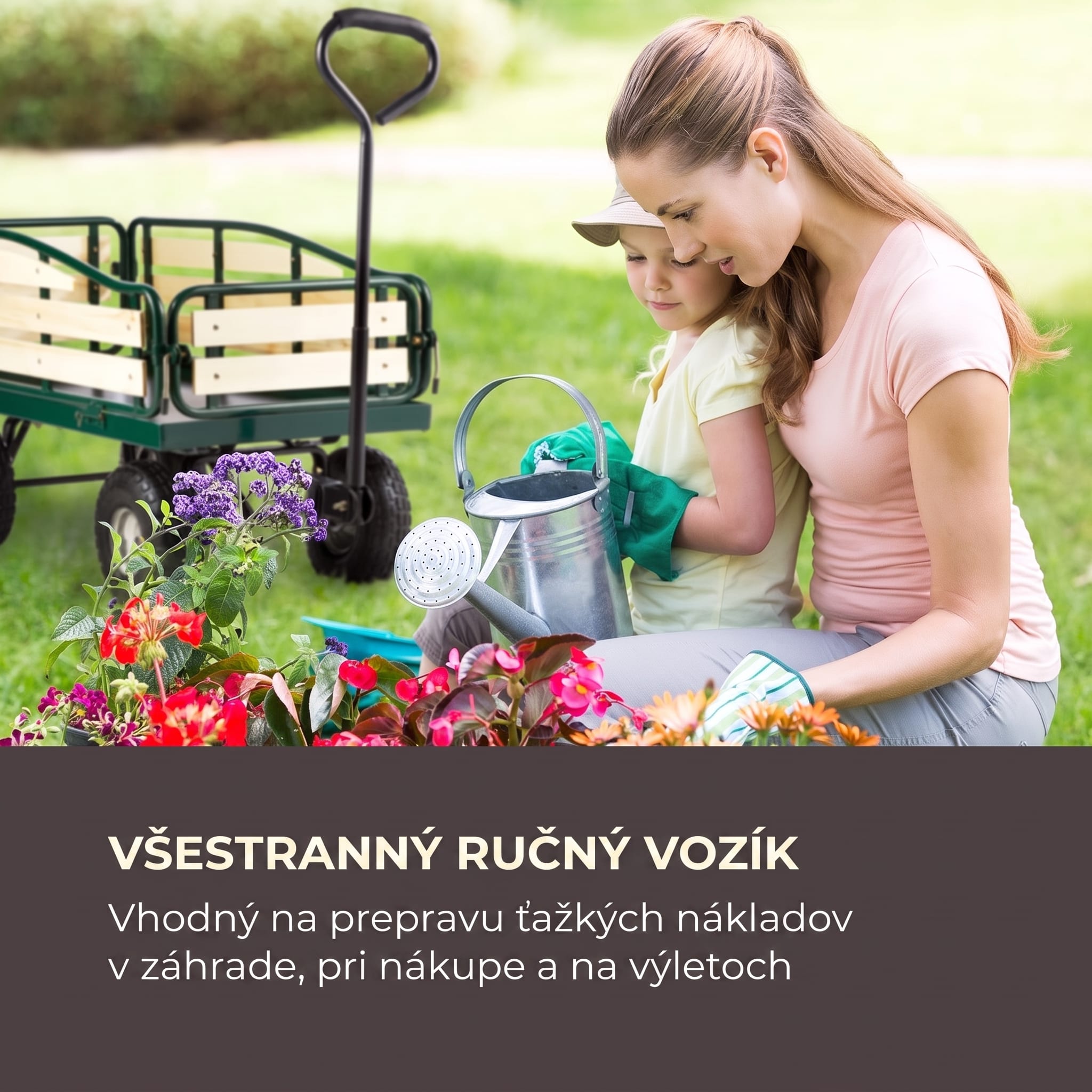 Waldbeck Ventura ručný vozík ťažký náklad 300 kg oceľový – Obrázok 2
