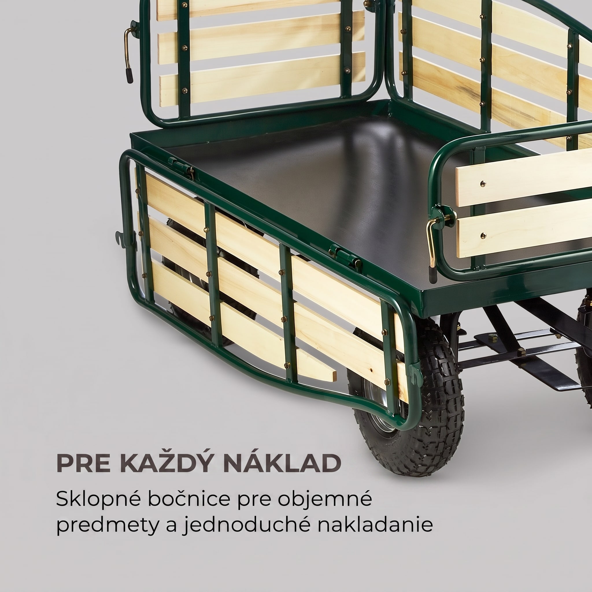 Waldbeck Ventura ručný vozík ťažký náklad 300 kg oceľový – Obrázok 4