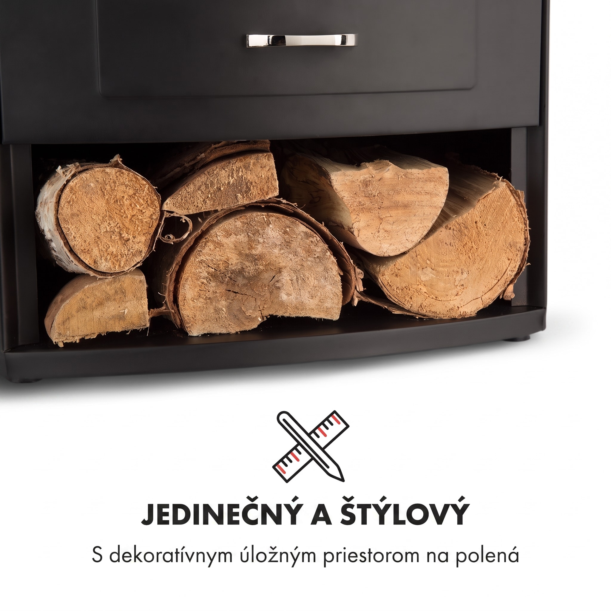 Klarstein Bormio, elektrický krb, 950/1800 W, termostat, týždenný časovač, čierny – Obrázok 5