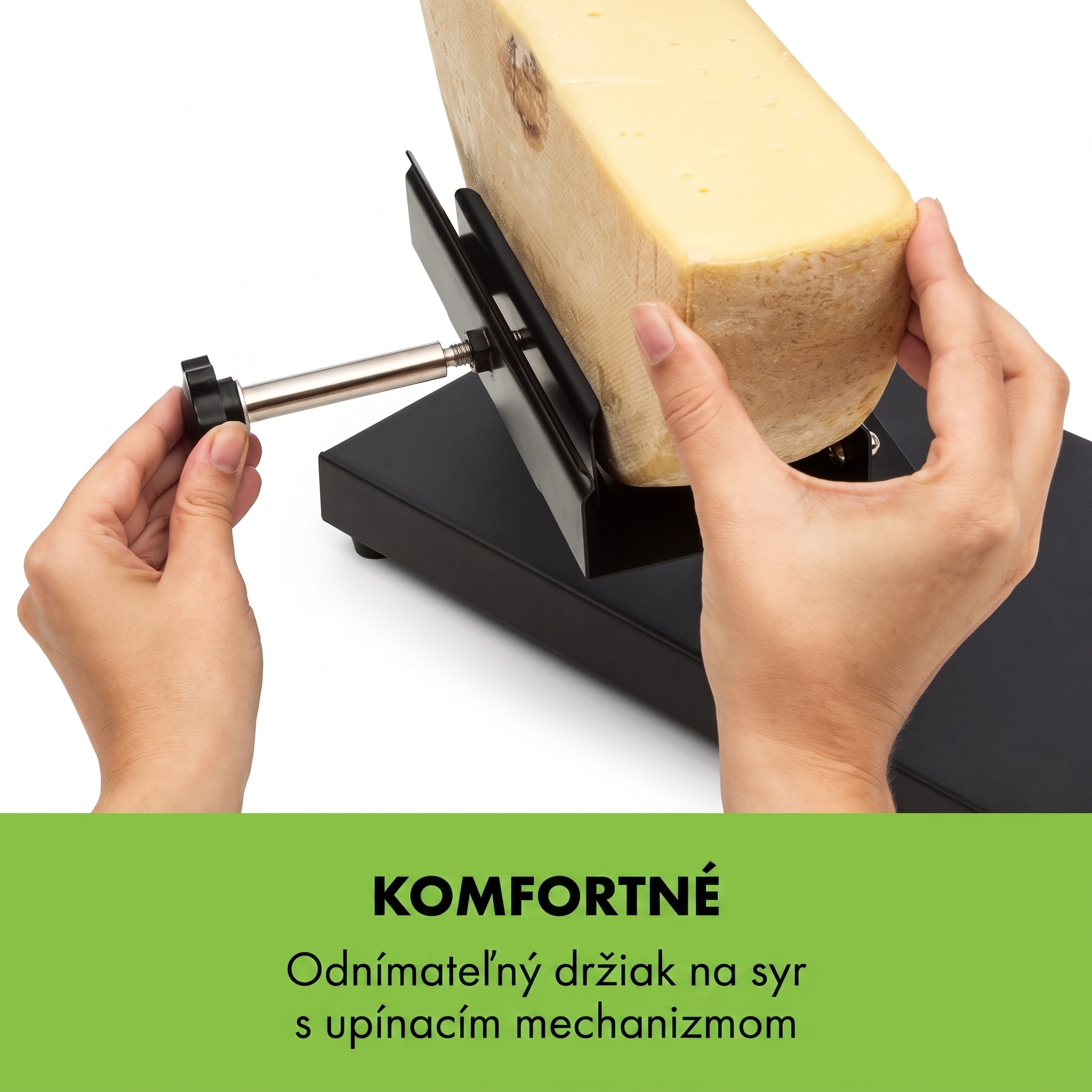 Klarstein Appenzell Peak, raclette gril, 1000 W, termostatový prepínač, čierny – Obrázok 5