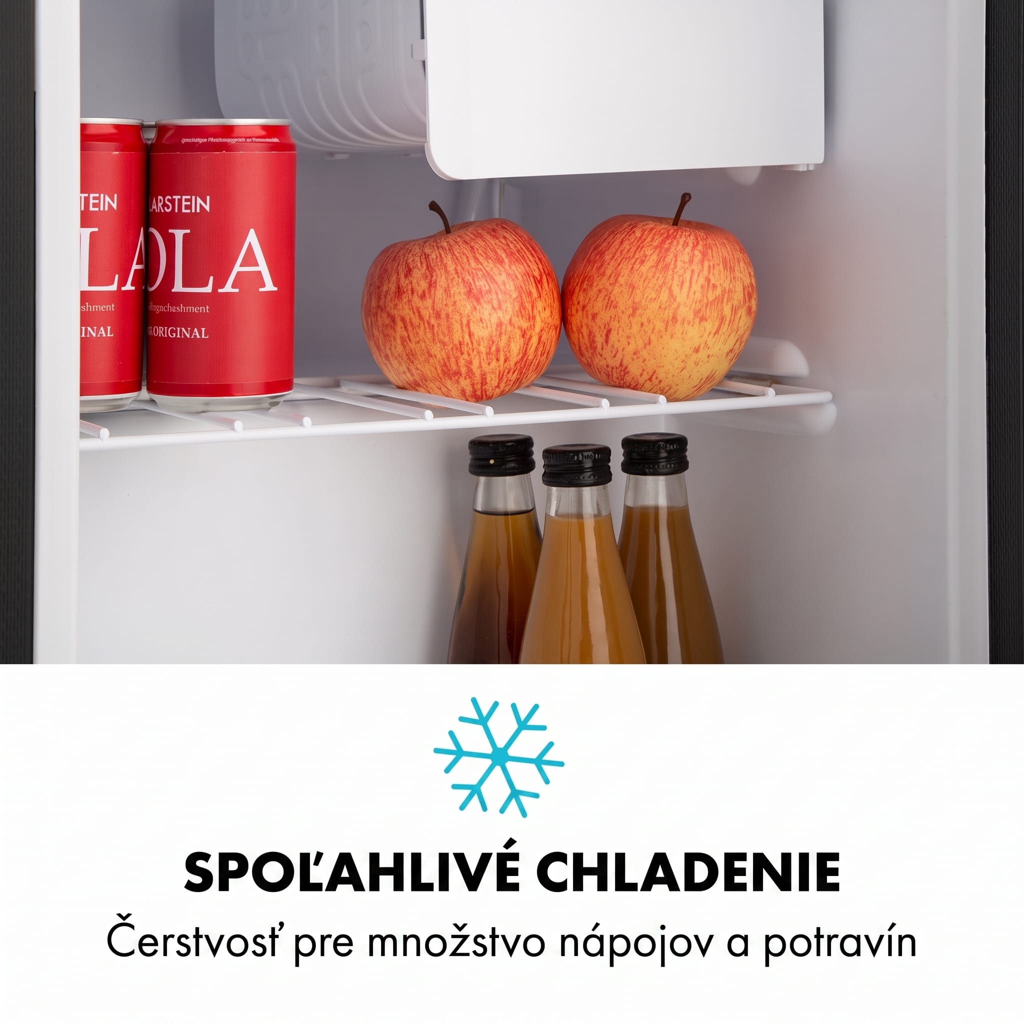 Klarstein Snoopy Eco, mini chladnička, mraziaci priečinok, 41 l, energet. trieda F, 39 dB, čierna – Obrázok 5
