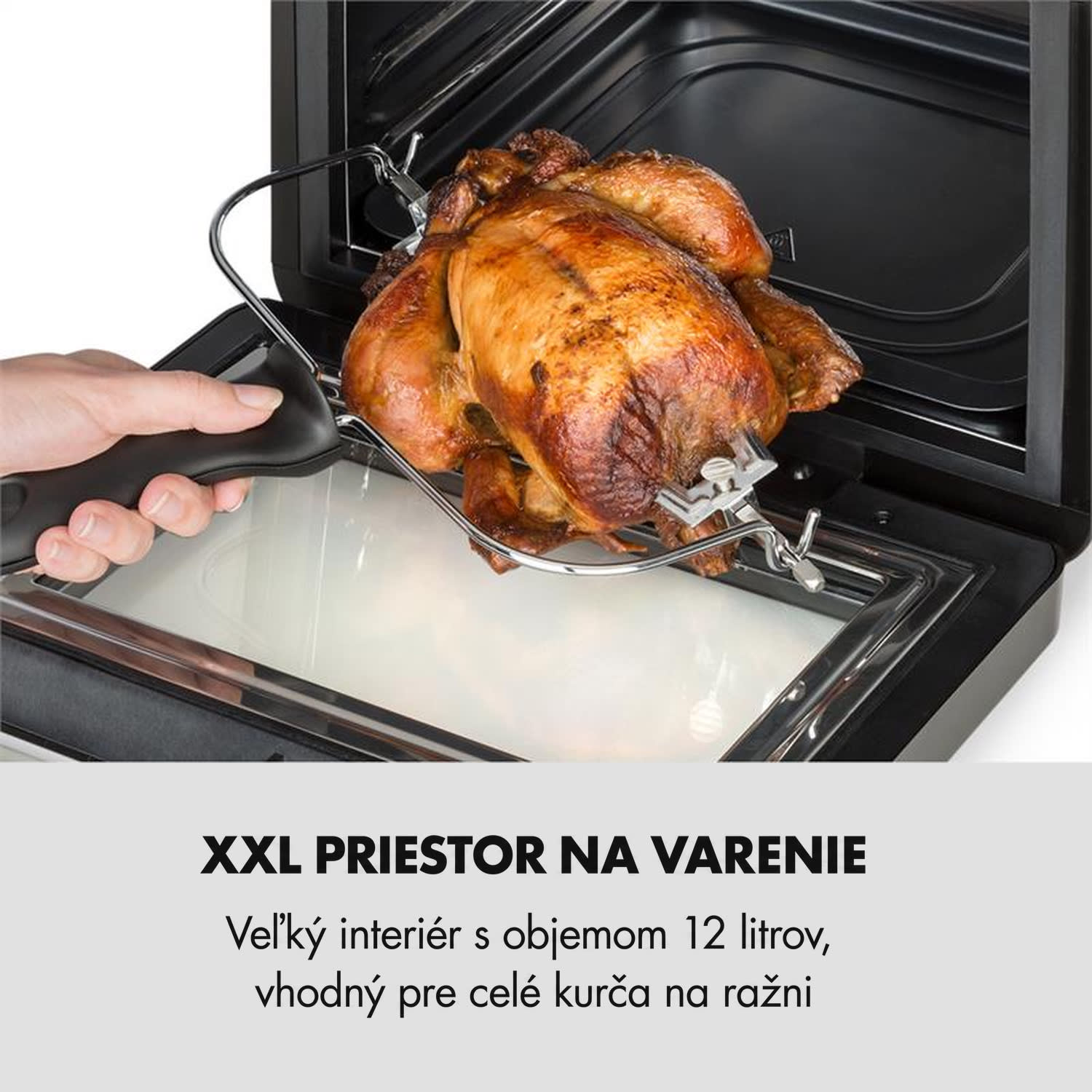 Klarstein AeroVital Cube, teplovzdušná fritéza, 1600 W, 12 l, časovač, 16 programov, čierna – Obrázok 4