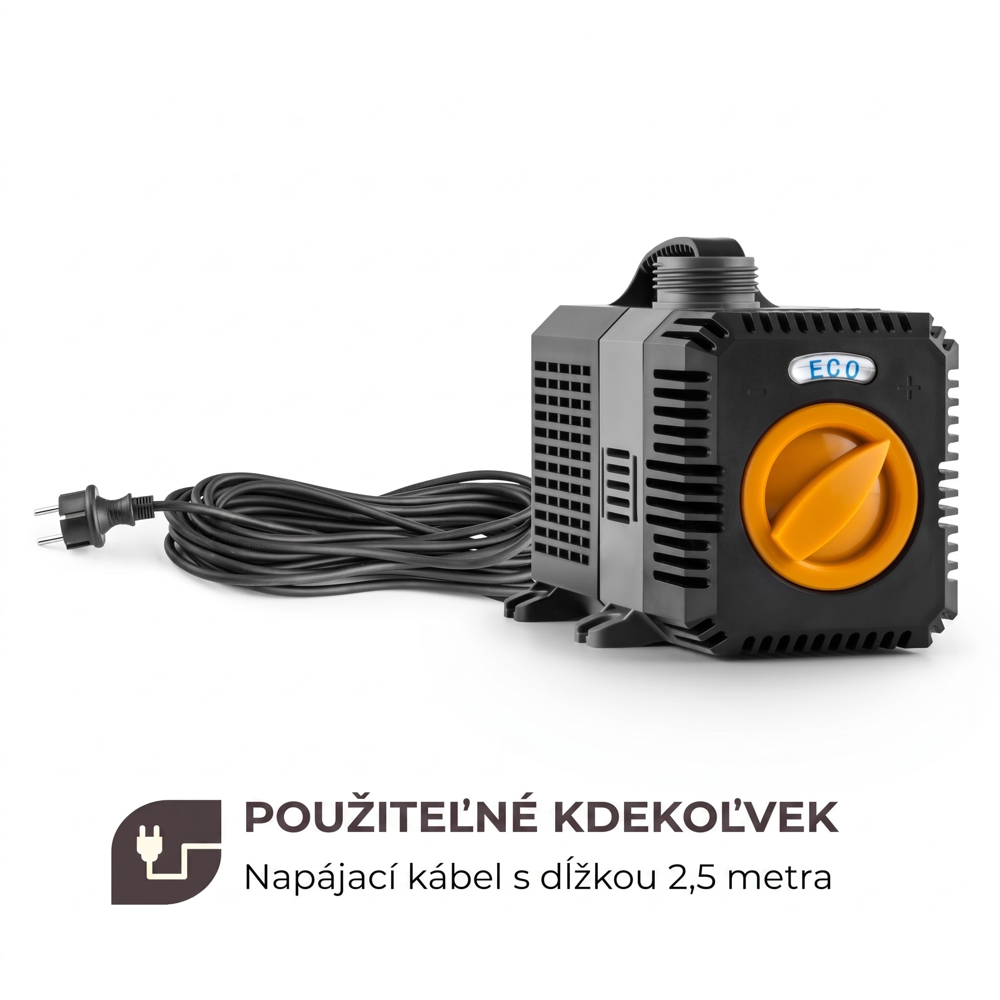 Waldbeck Lagoon 5200 jazierková pumpa 5 200 l/h EcoSave: 40 W, výtlak 4,8 m – Obrázok 3