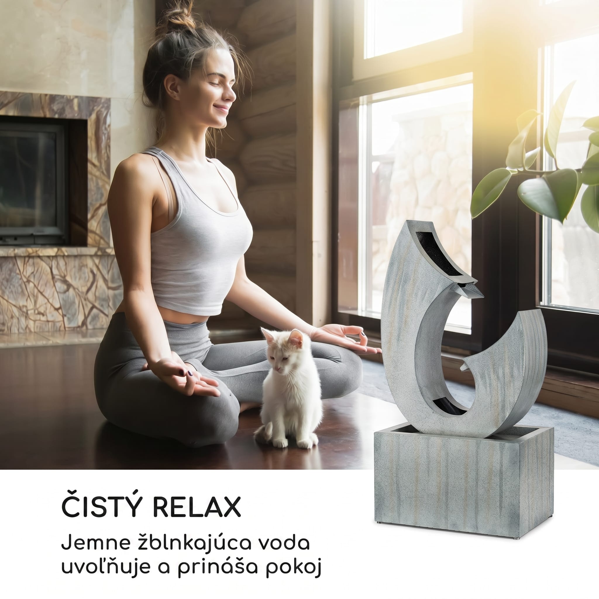Blumfeldt Trumpet Flow, záhradná fontána, 8 W, pozinkovaný kov, LEDky – Obrázok 2