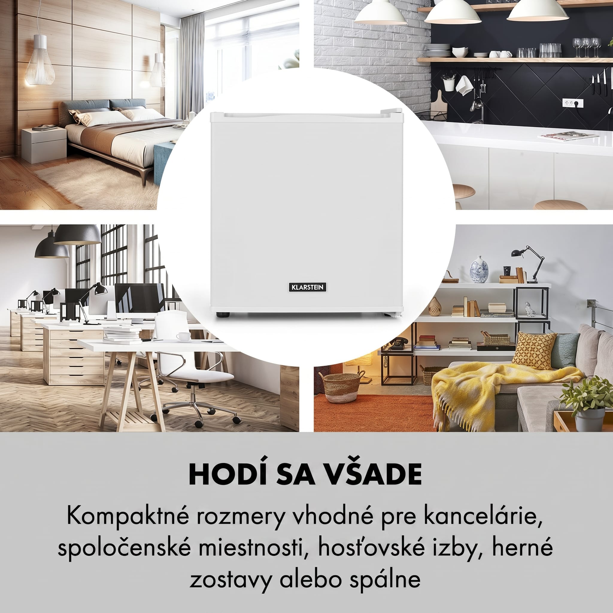 Klarstein Secret Cool, mini chladnička, minibar, 13 l, energet. trieda G biela – Obrázok 4
