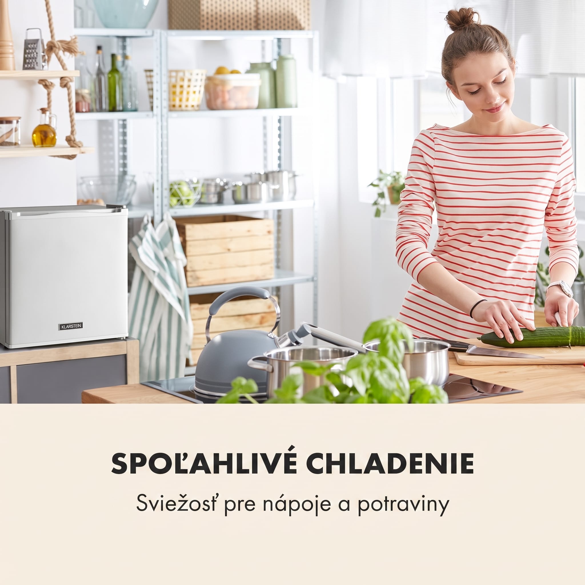 Klarstein Secret Cool, mini chladnička, minibar, 13 l, energet. trieda G, strieborná – Obrázok 2
