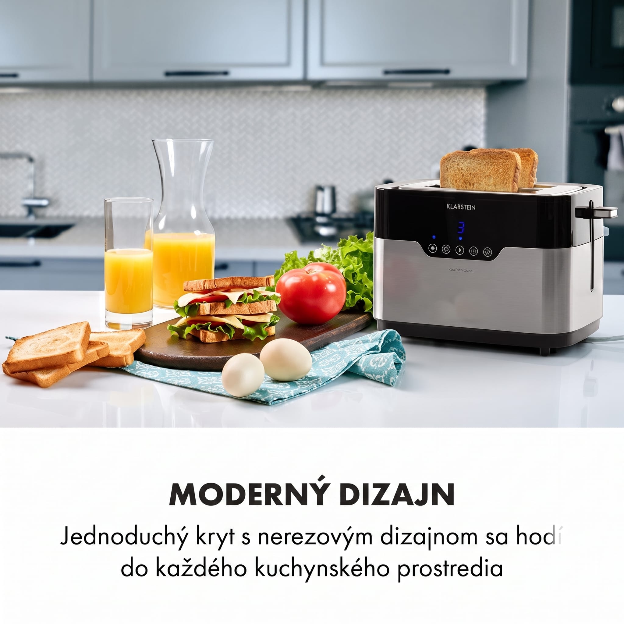 Klarstein Arabica hriankovač 920W LED displej dotykové ovládanie nerez – Obrázok 2