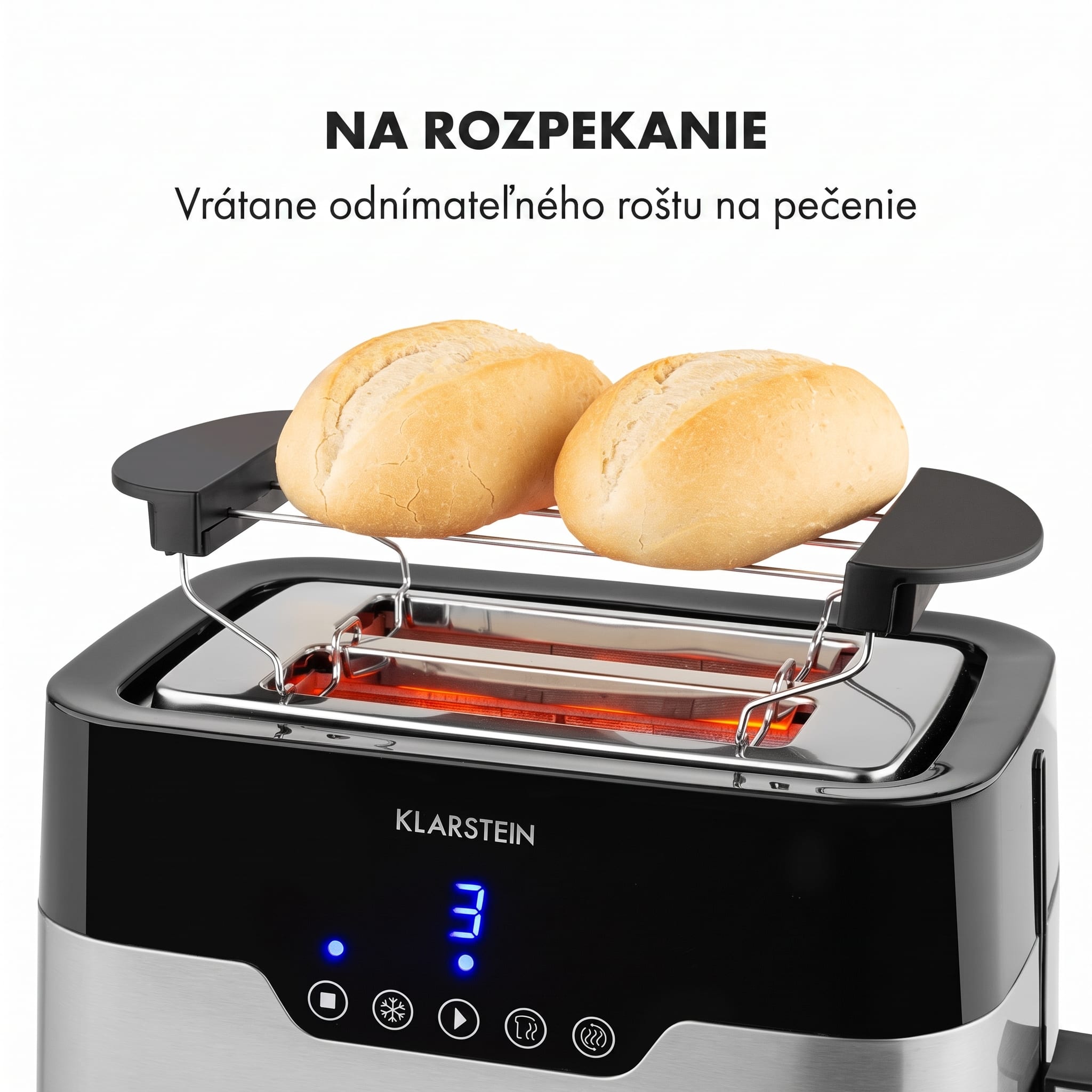 Klarstein Arabica hriankovač 920W LED displej dotykové ovládanie nerez – Obrázok 5