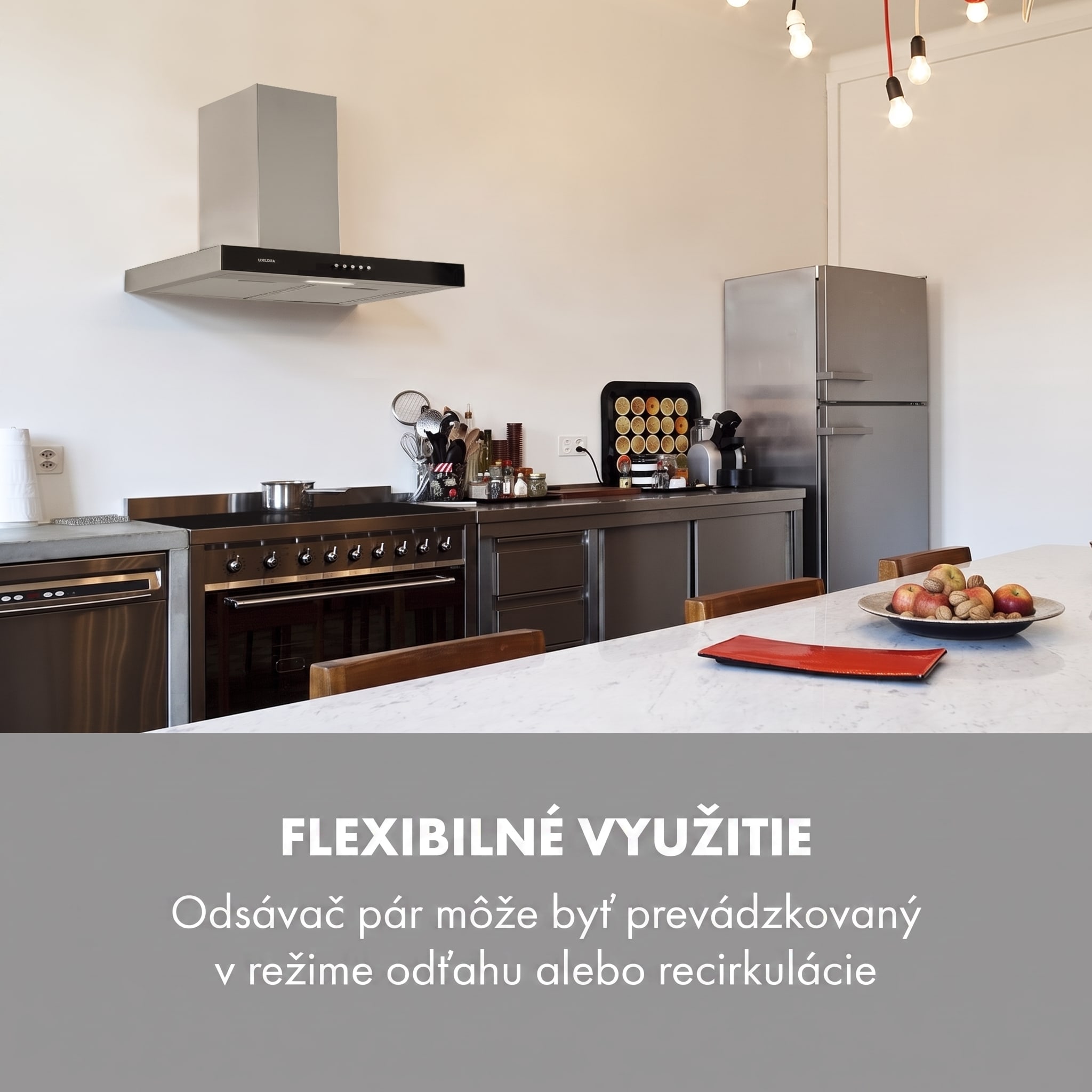 Klarstein Darya, digestor, 60 cm, 310 m³/h, nehrdzavejúca oceľ, strieborný – Obrázok 2