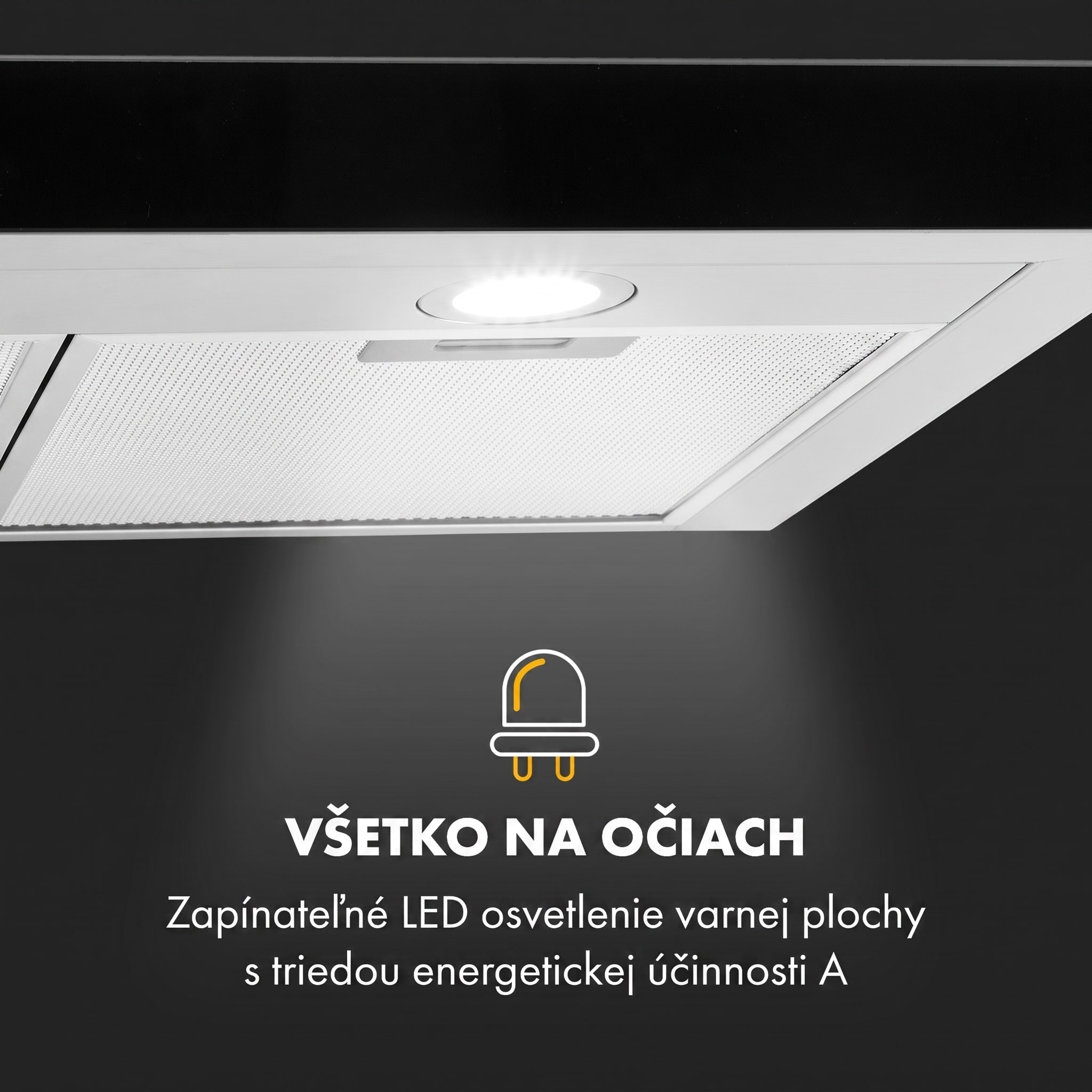 Klarstein Darya, digestor, 90 cm, 310 m³/h, nehrdzavejúca oceľ, strieborný – Obrázok 5