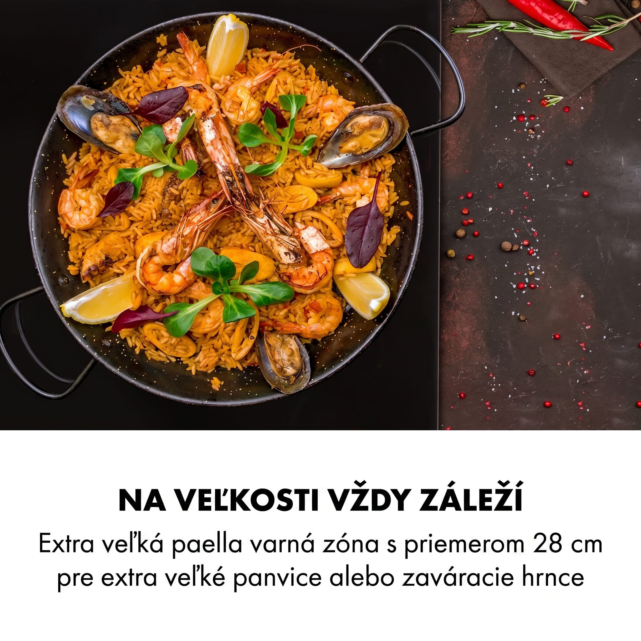Klarstein Delicatessa 3 Flex, indukčná varná doska, 6600 W, 3 zóny, sklokeramika, čierna – Obrázok 3