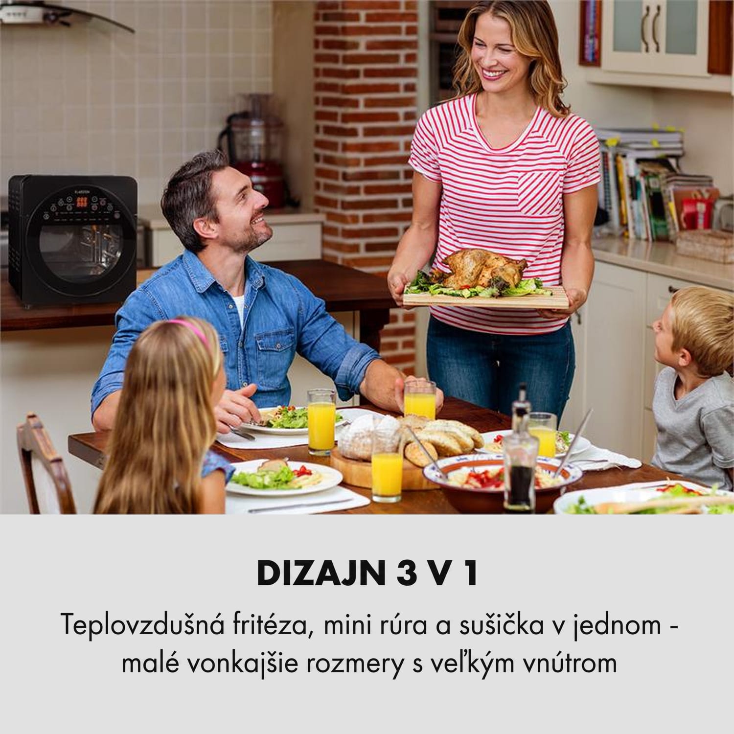 Klarstein AeroVital easy touch, teplovzdušná fritéza, 1700 W, 14 l, 16 programov, čierna – Obrázok 2