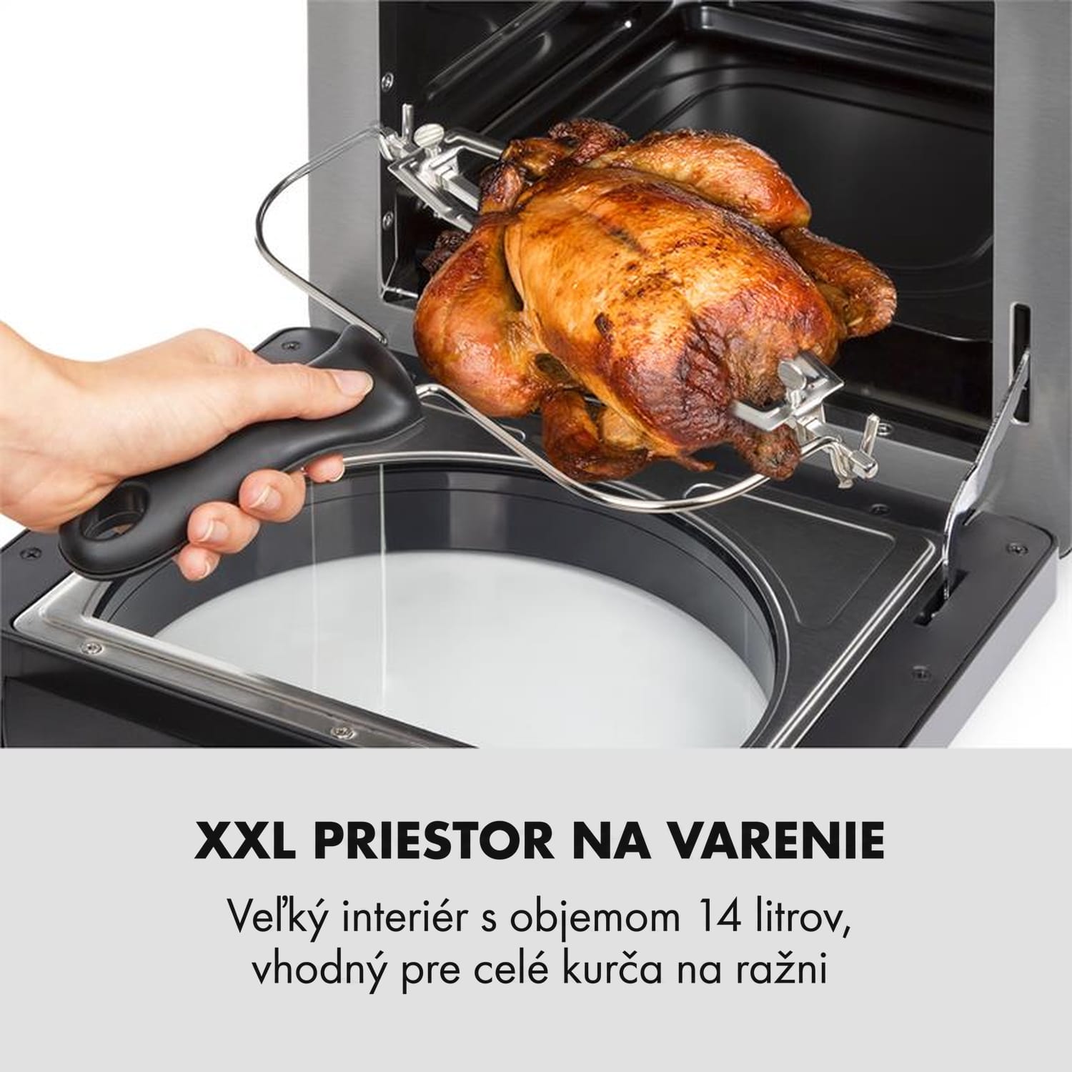 Klarstein AeroVital easy touch, teplovzdušná fritéza, 1700 W, 14 l, 16 programov, čierna – Obrázok 4