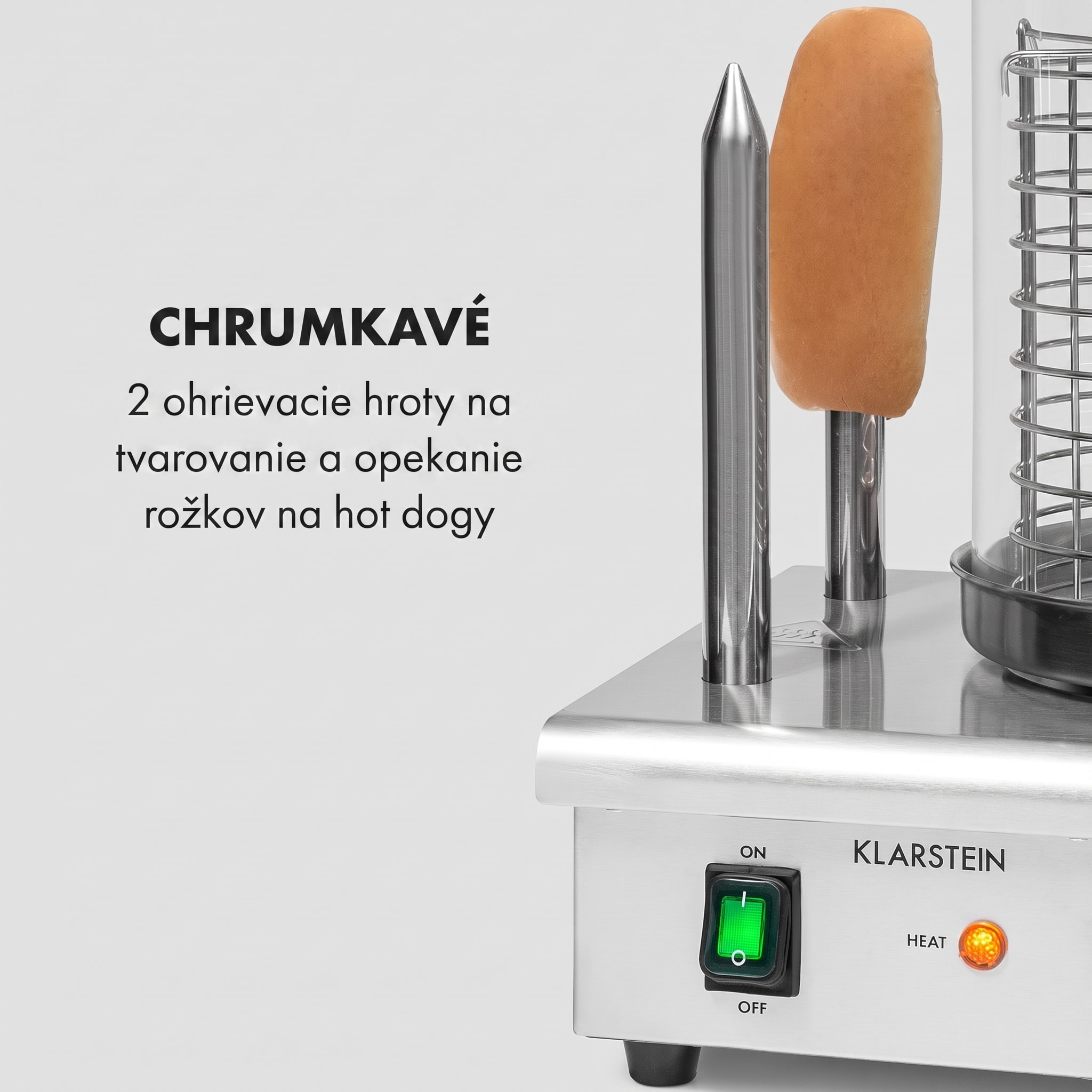Klarstein Wurstfabrik 550, hotdogovač, 550 W, 5 l, 30 – 100 °C, sklo, nehrdzavejúca oceľ – Obrázok 5