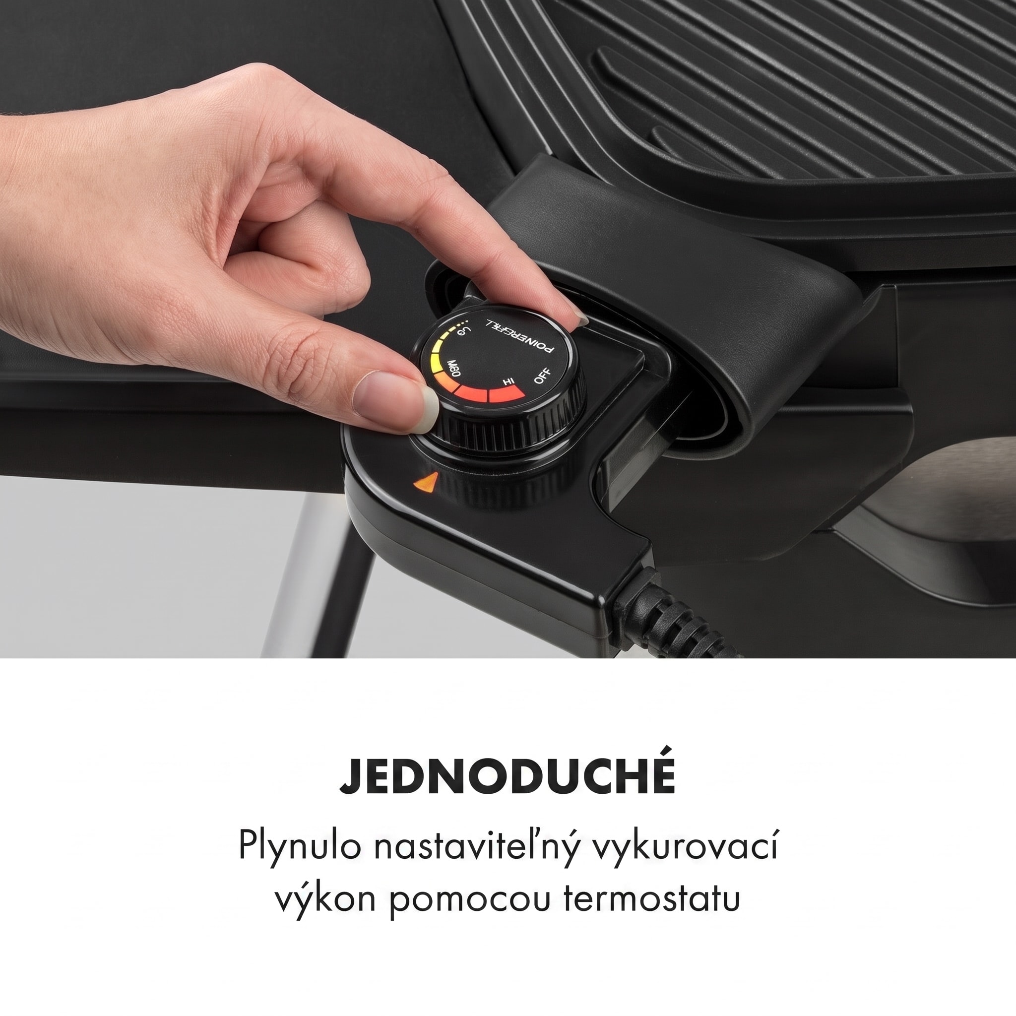 Klarstein Gatsby, elektrický gril, 2000 W, nepriľnavá grilovacia plocha, bočné stolíky, béžový/čierny – Obrázok 5