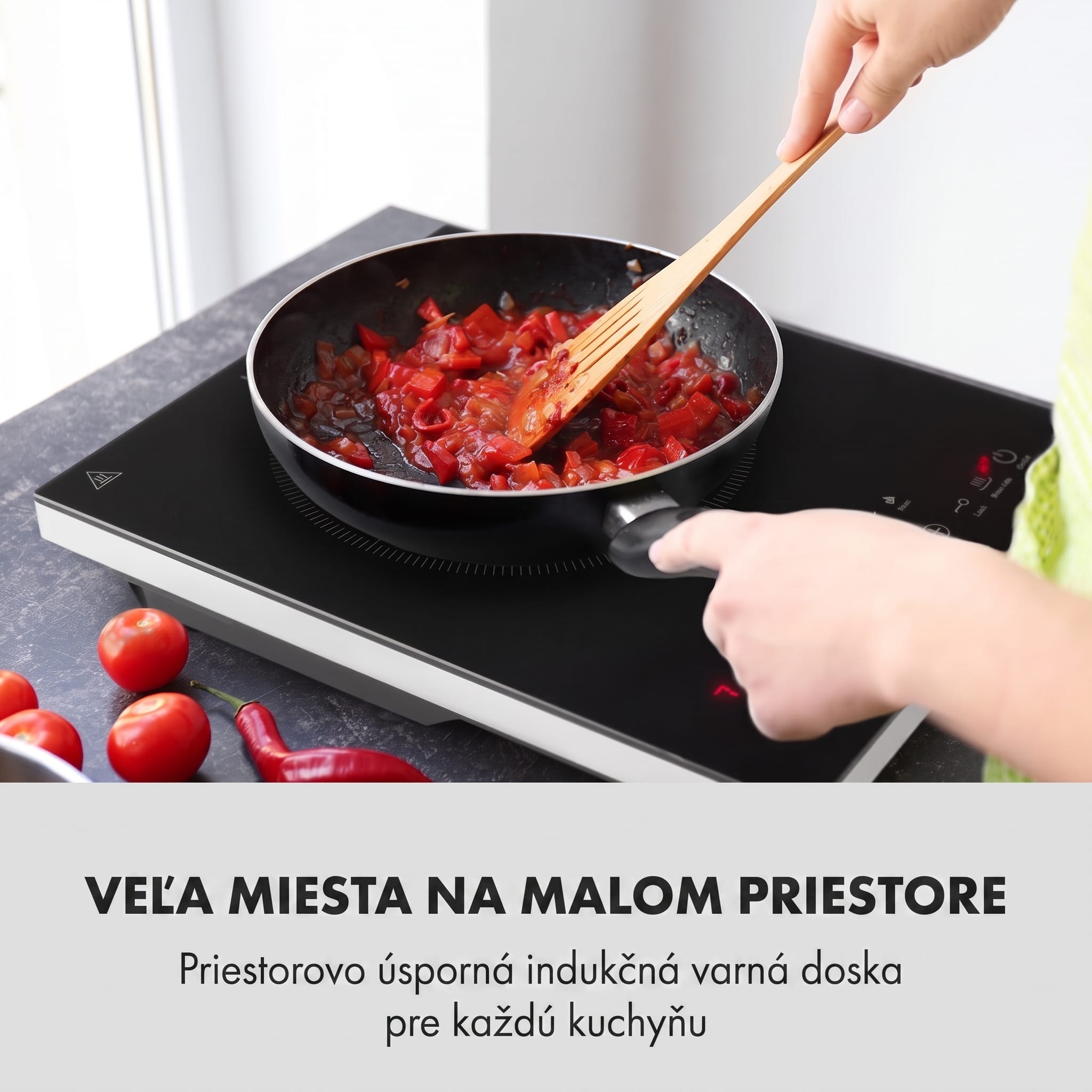 Klarstein Cook n Roll, indukčná varná doska, 2000 W, 3h časovač, 10 úrovní výkonu, čierna – Obrázok 4