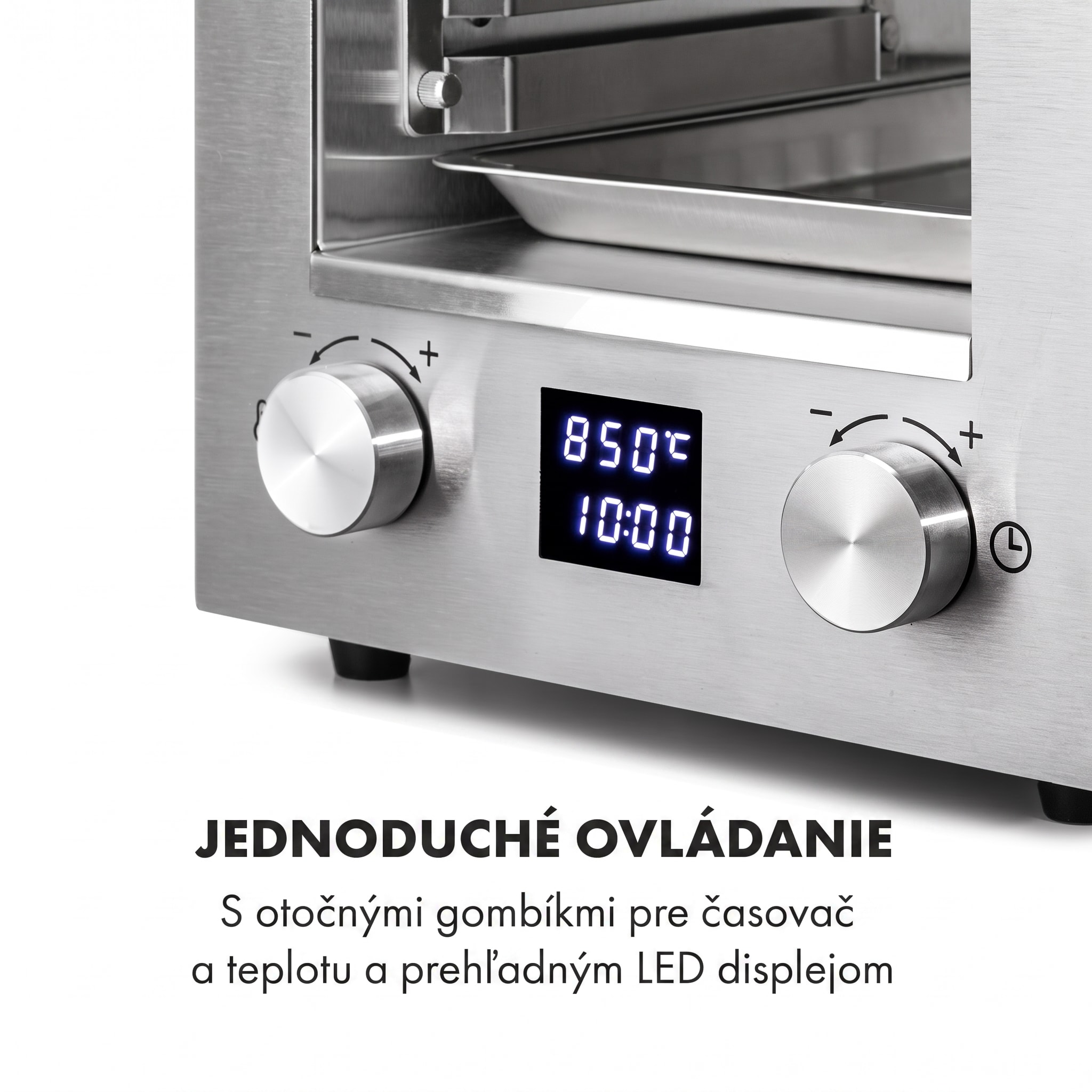 Klarstein Hannibal vysokoteplotný gril Indoor 2 200W 850°C nerez strieborný – Obrázok 5