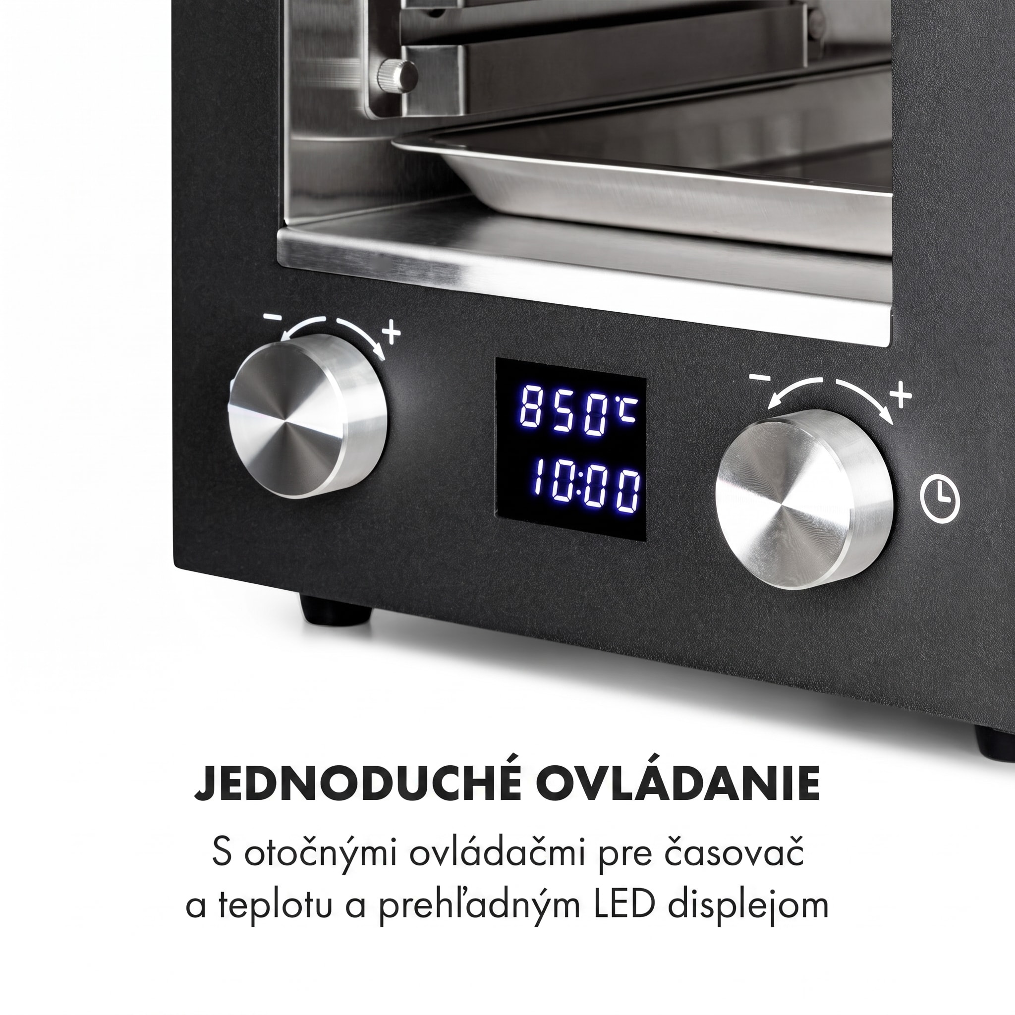 Klarstein Hannibal, vysokoteplotný gril, 2200 W, 850 °C, interiérový, nehrdzavejúca oceľ, čierny – Obrázok 5