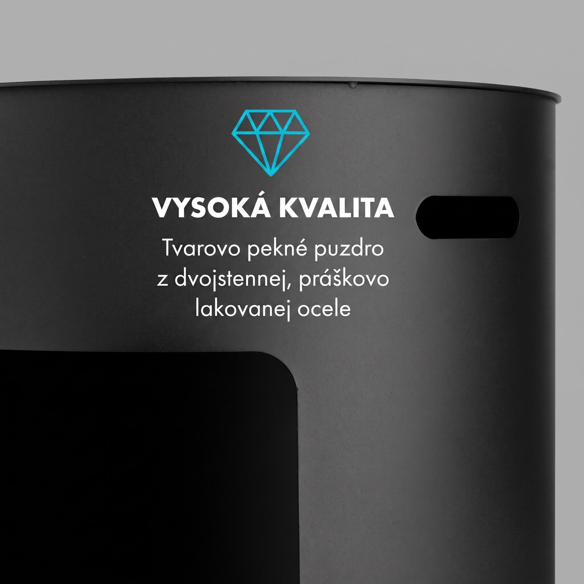 Klarstein Phantasma Niro, etanolový krb, bezpečnostný horák, hasiaca pomôcka, doba horenia 3,5 h – Obrázok 3