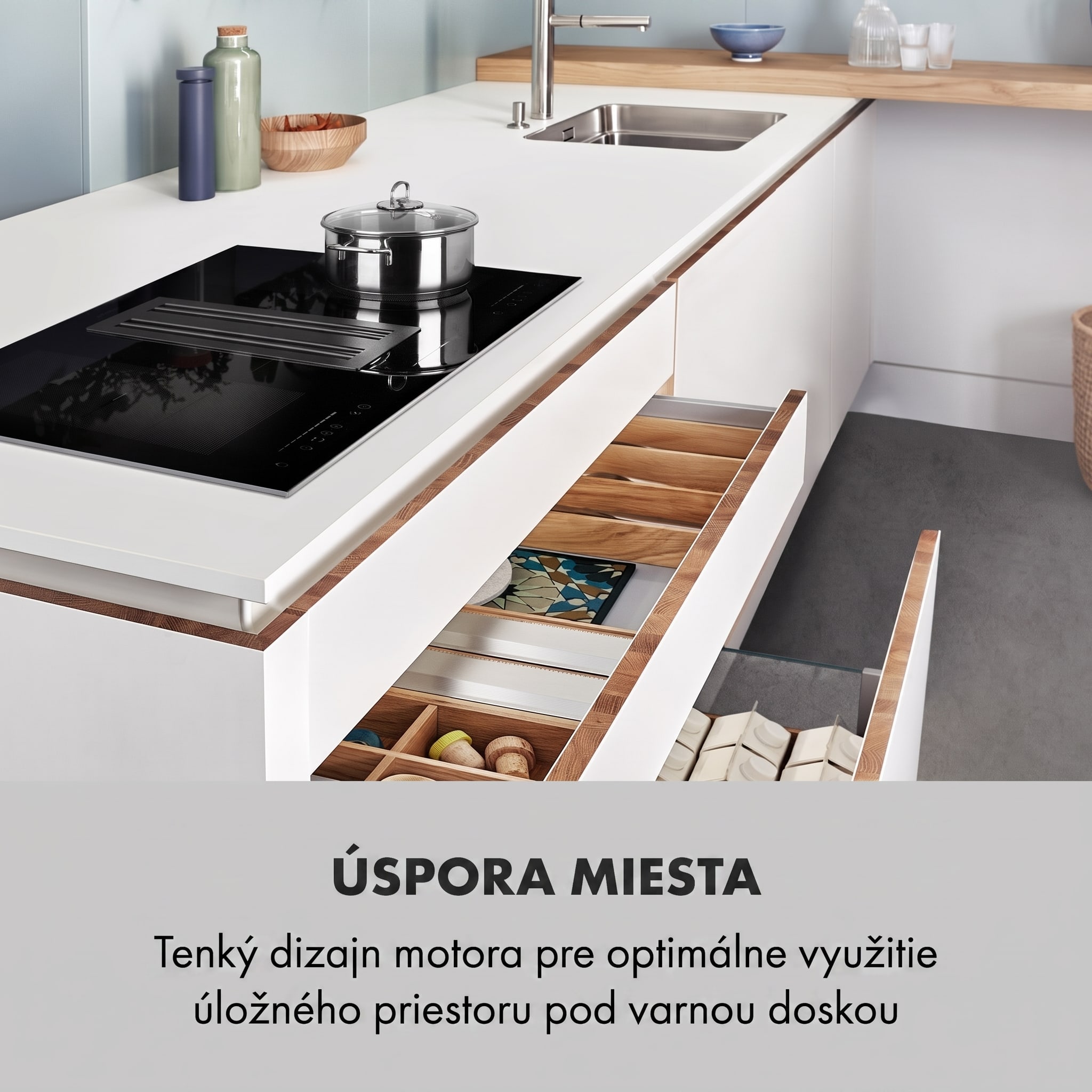 Klarstein Full House 2.0, indukčná varná doska s odsávaním, 561 m³/h, energet. trieda A+ – Obrázok 3