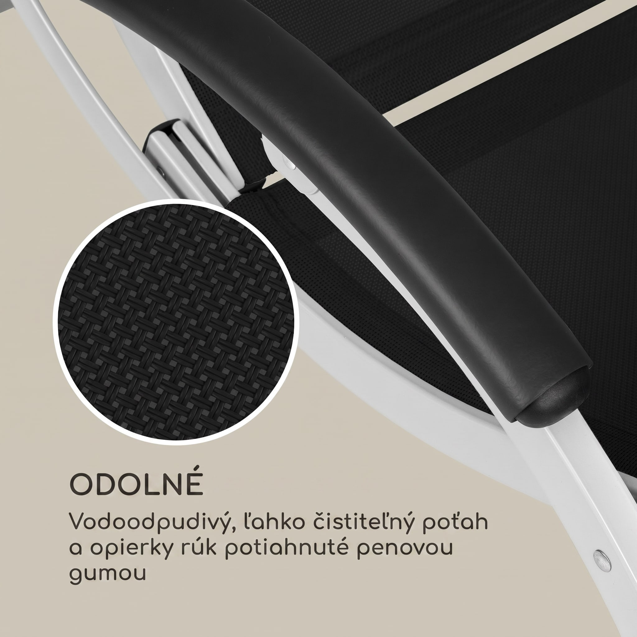 Blumfeldt Sunnyvale, lehátko, s podnožkou, hliník, 4 úrovne – Obrázok 5