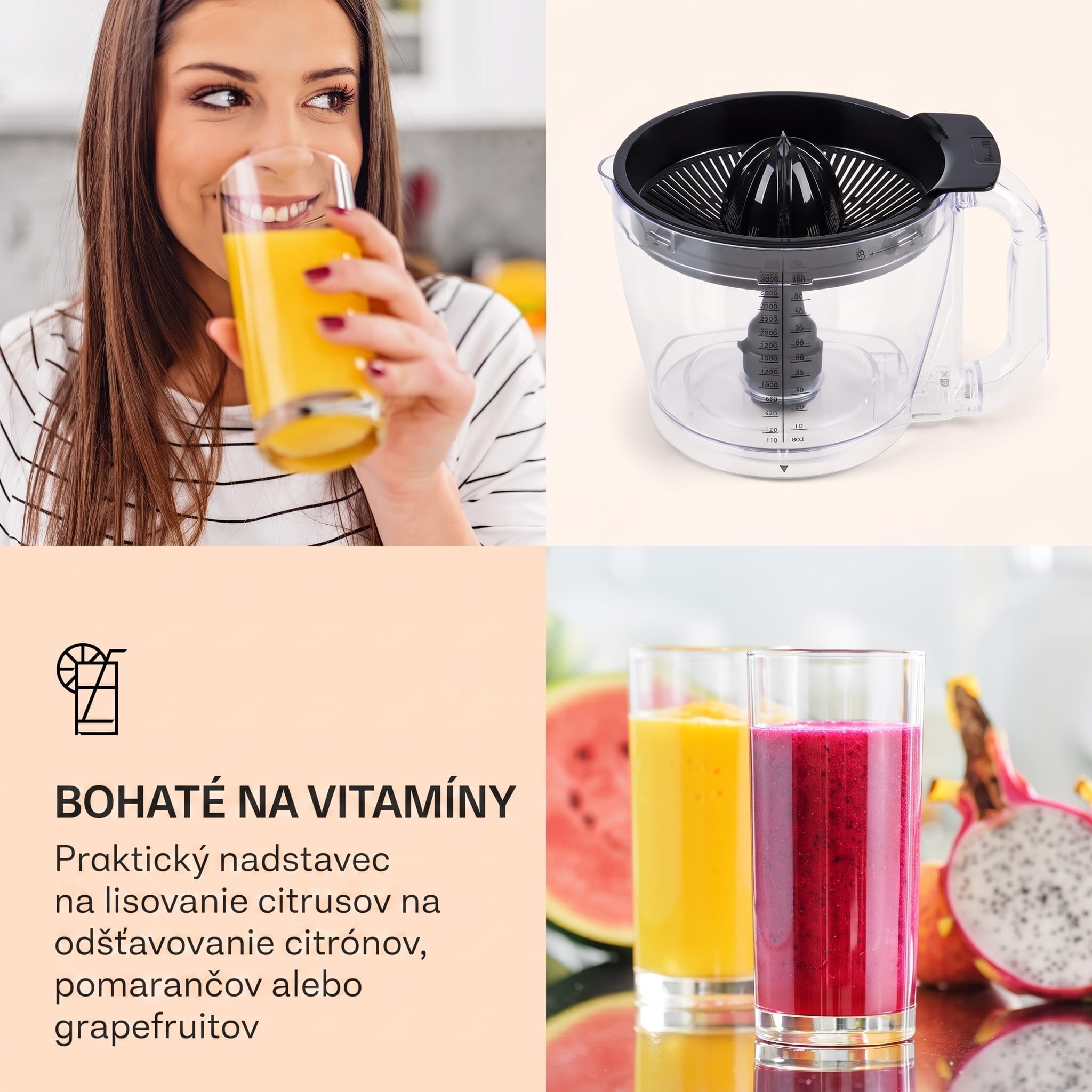 Klarstein Luca, multifunkčný mixér, 1000 W, 3 l, bezstupňové nastavenie rýchlosti, 6 režimov – Obrázok 5