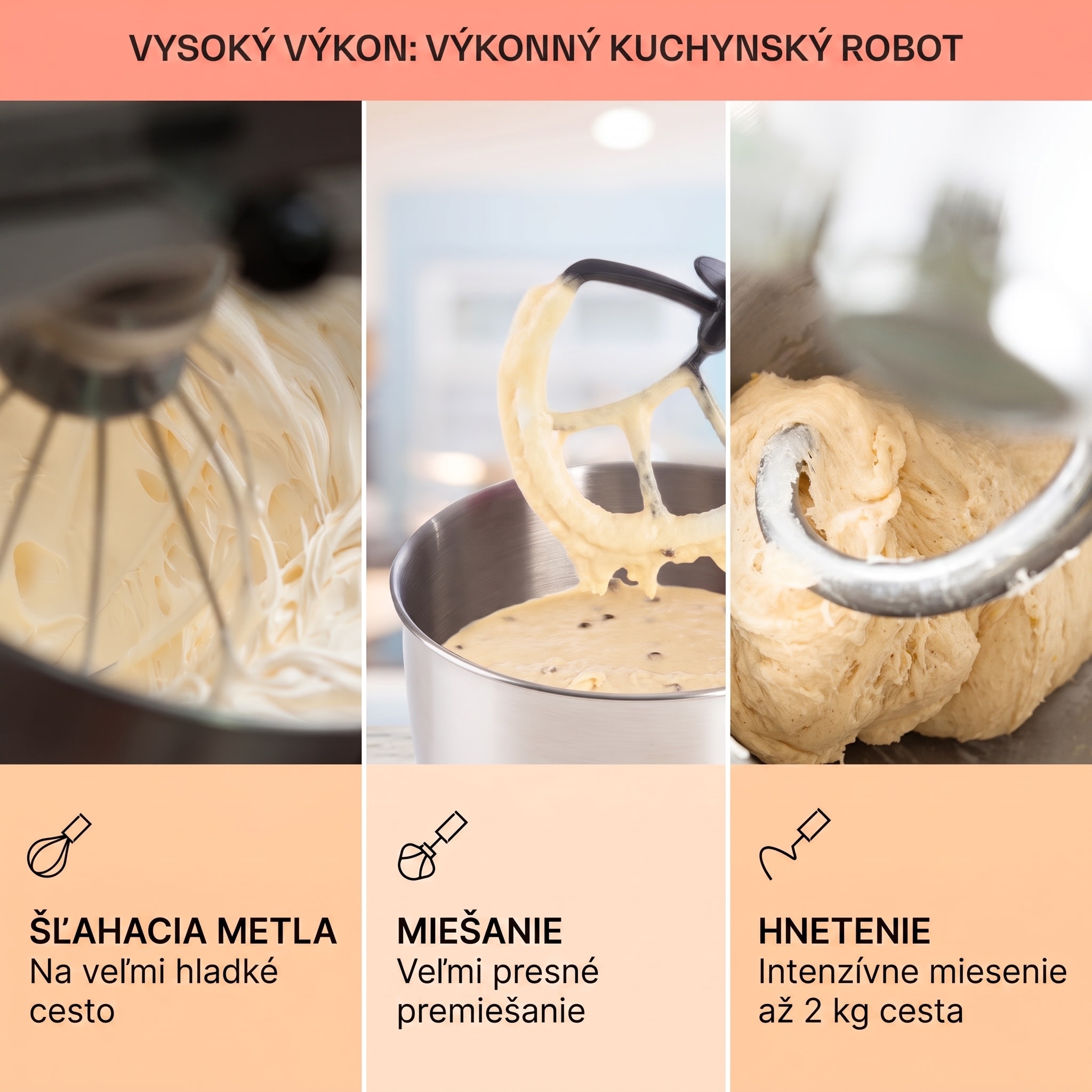 Klarstein Bella Elegance, kuchynský robot, 1800 W, 1,7 PS, 6 stupňov, 5 l – Obrázok 2