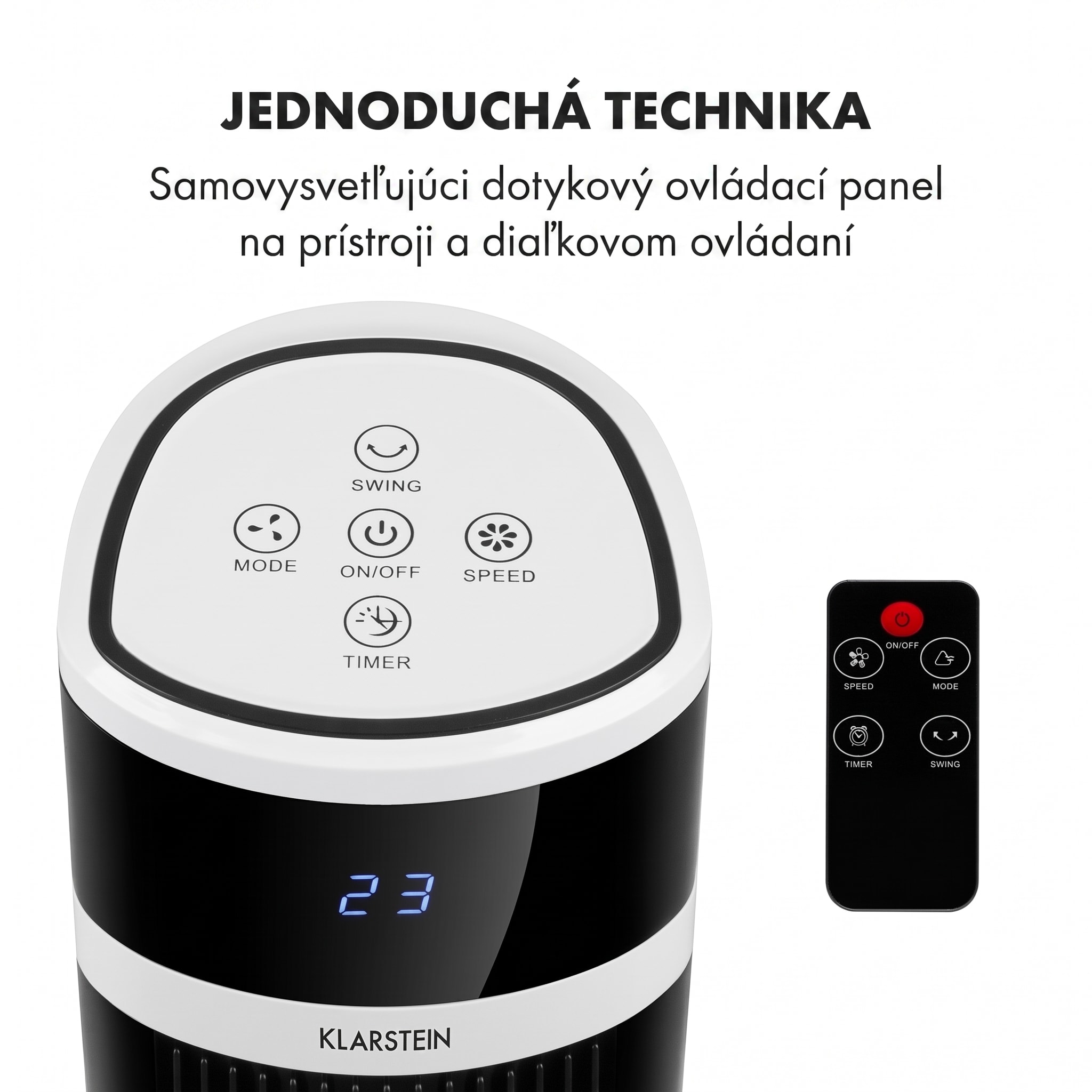 Klarstein Icetower Smart, stĺpový ventilátor, 45 wattov, ovládanie cez aplikáciu – Obrázok 3