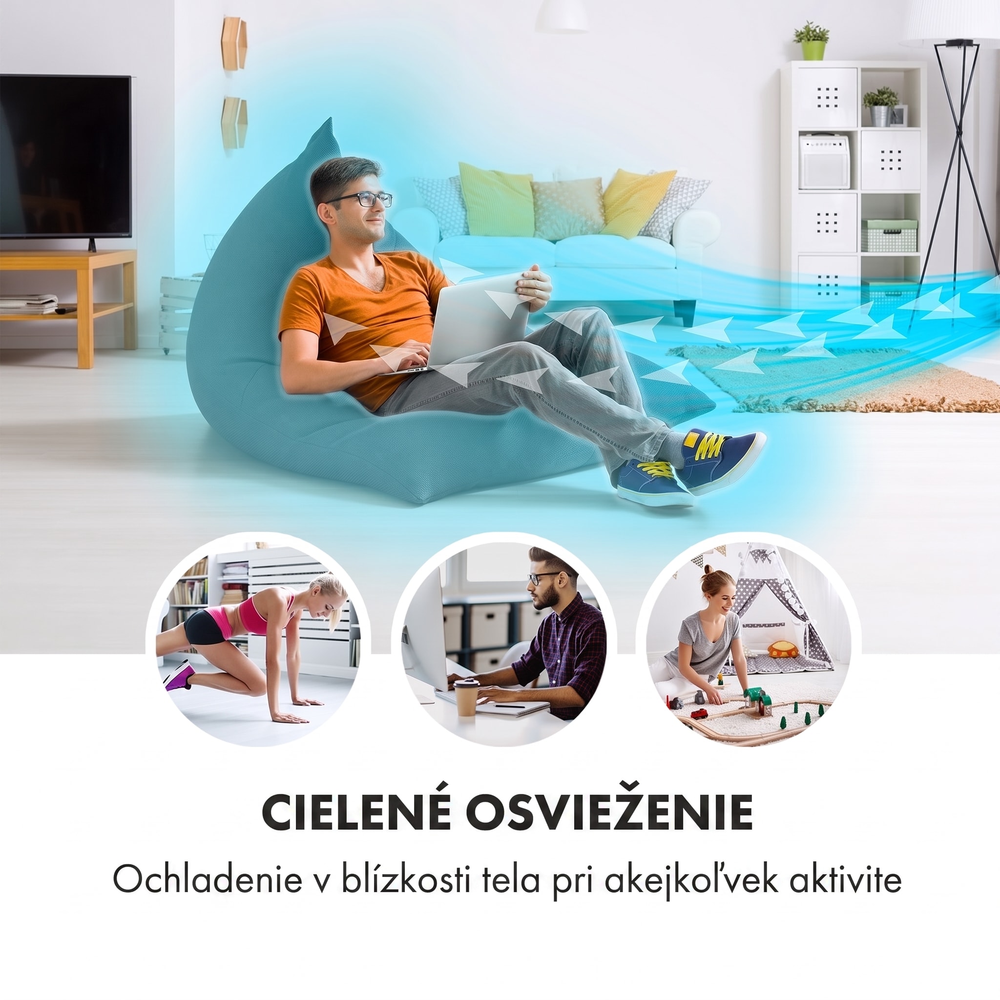 Klarstein Icetower Smart, stĺpový ventilátor, 45 wattov, ovládanie cez aplikáciu – Obrázok 4