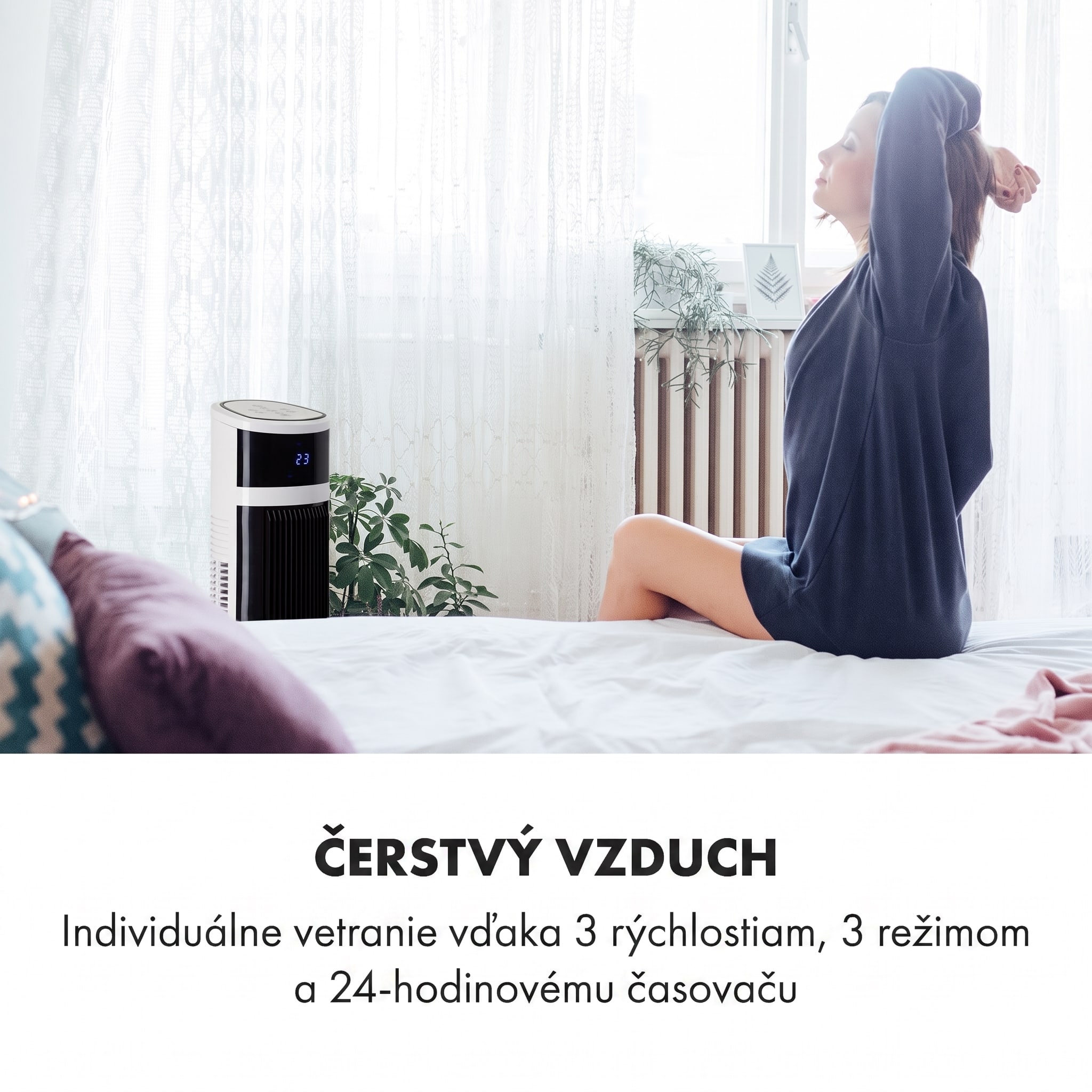 Klarstein Icetower Smart, stĺpový ventilátor, 45 wattov, ovládanie cez aplikáciu – Obrázok 5