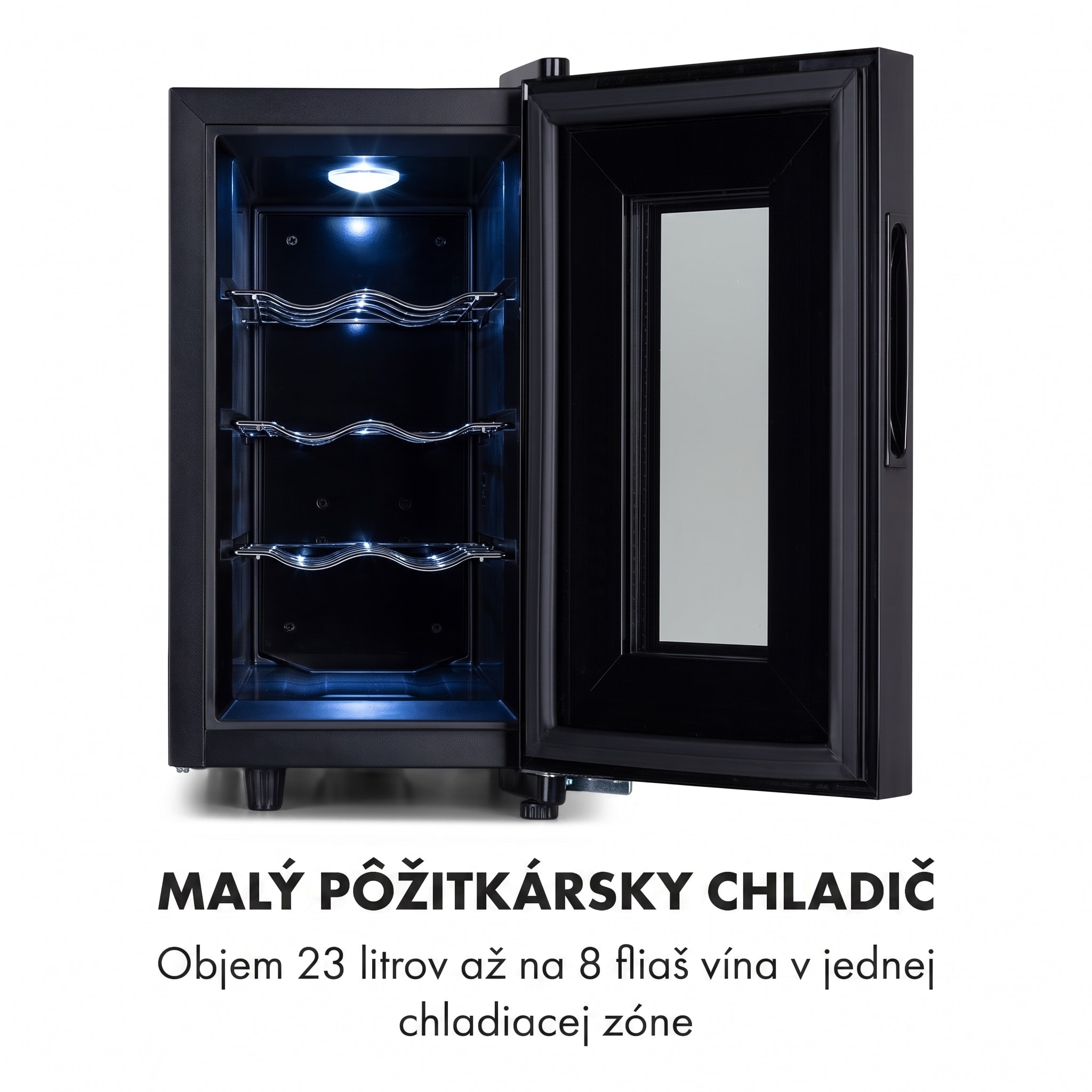 Klarstein Bellevin 8 Uno, vinotéka, 23 l, 11–18°C, 1 zóna – Obrázok 3