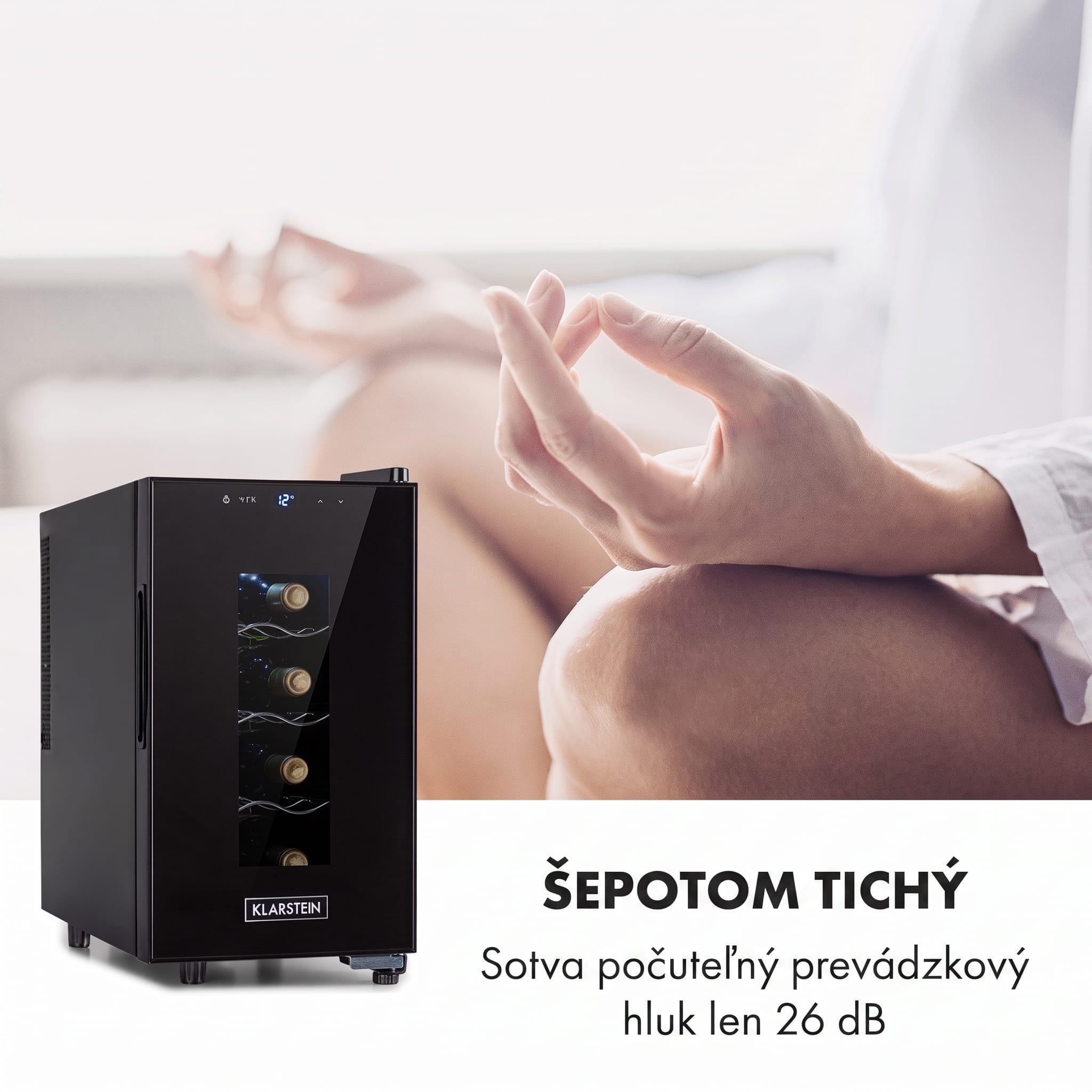 Klarstein Bellevin 8 Uno, vinotéka, 23 l, 11–18°C, 1 zóna – Obrázok 5