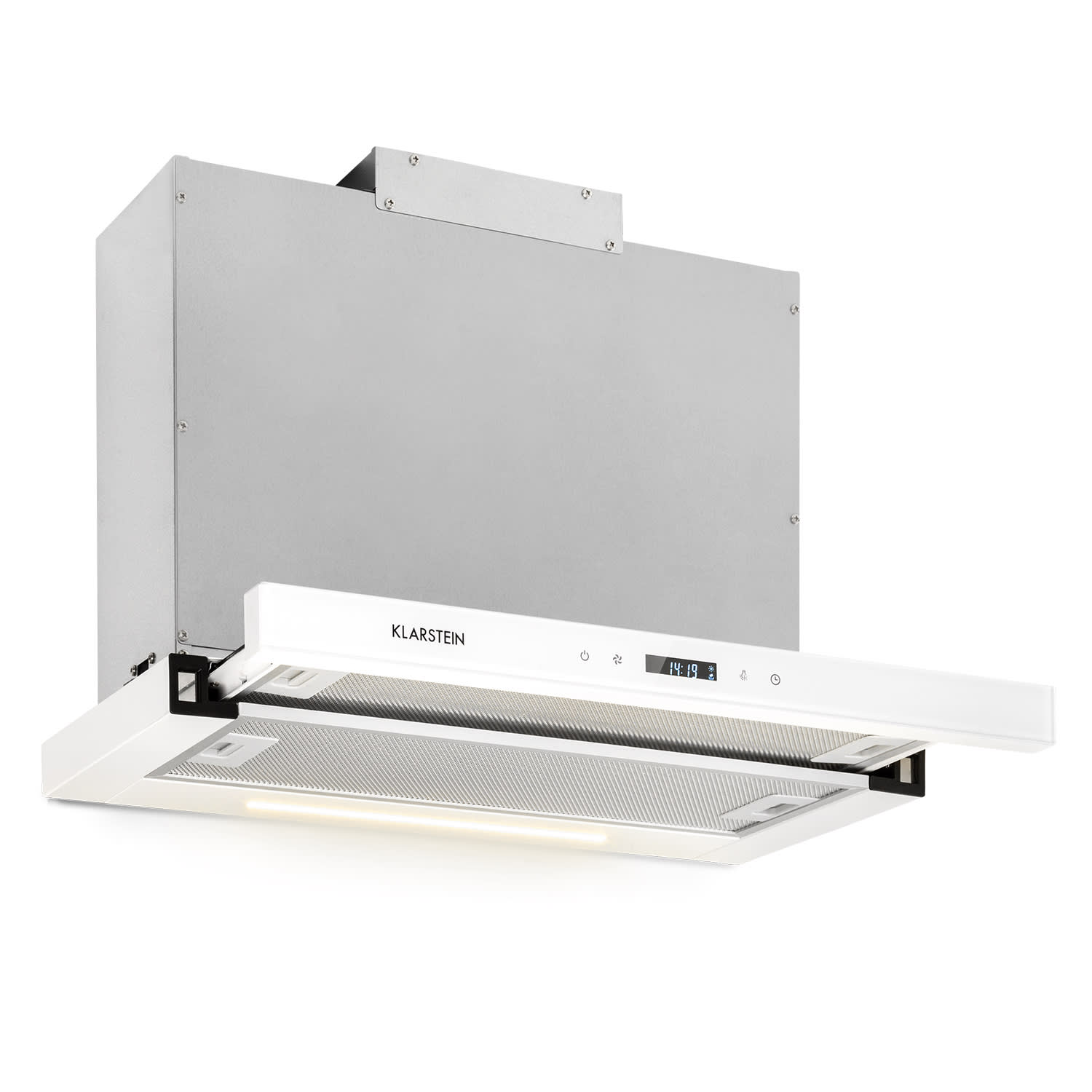 Klarstein Mariana Neo 60, plochý digestor, 60 cm, 547 m³/h, odsávanie vzduchu, LED