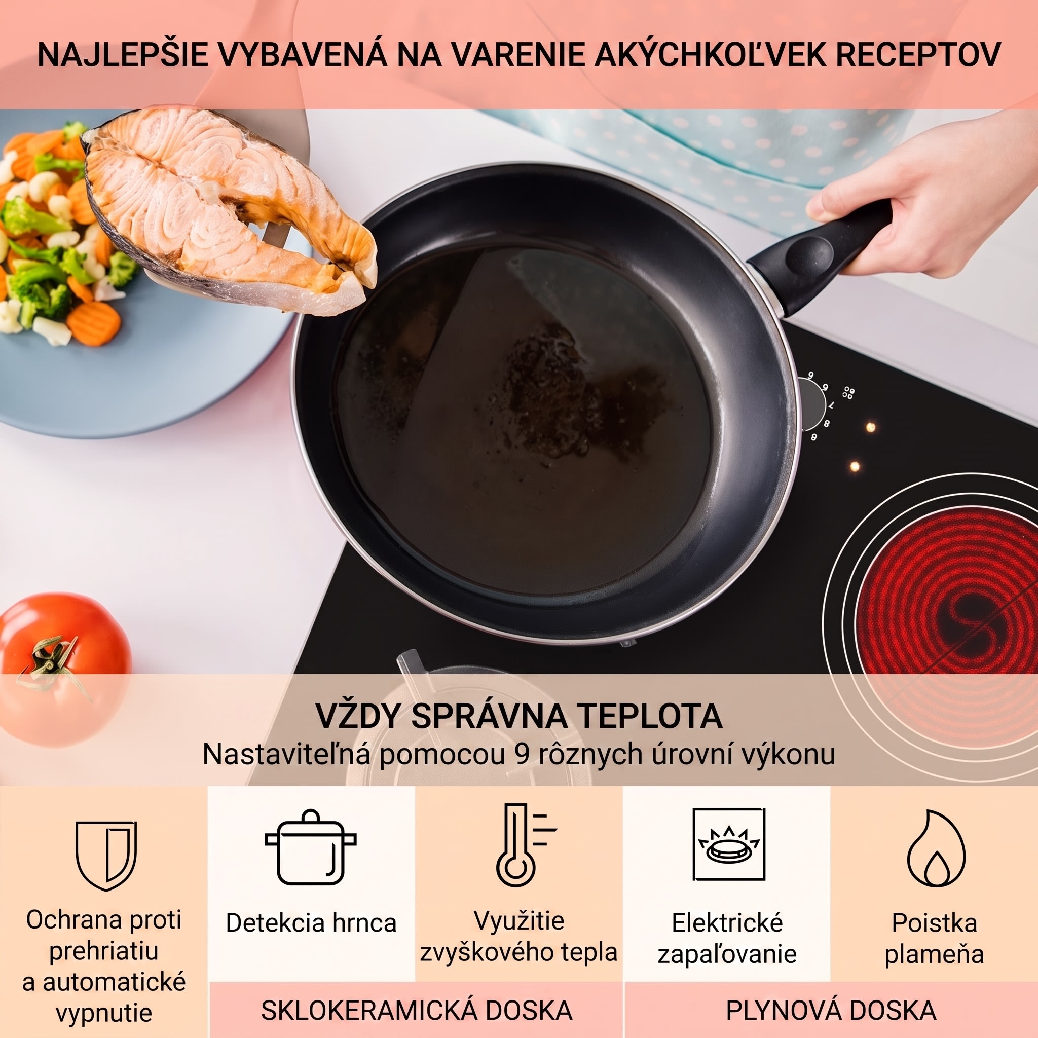 Klarstein MultiChef 4, kombinovaná plynová varná doska, 4 zóny, plyn/sklokeramika – Obrázok 5