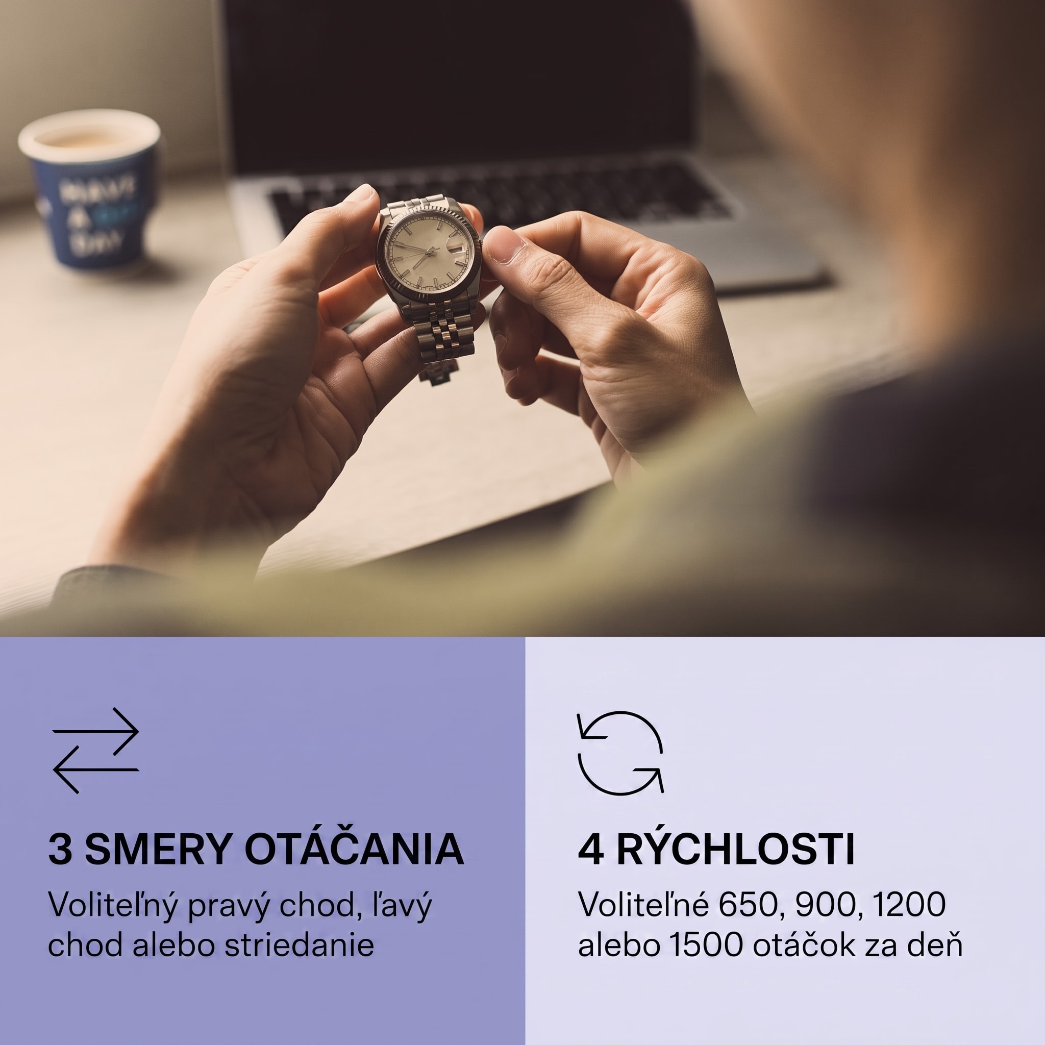 Klarstein Sindelfingen, naťahovač na hodinky, chod vľavo-vpravo, 1 hodinky – Obrázok 3