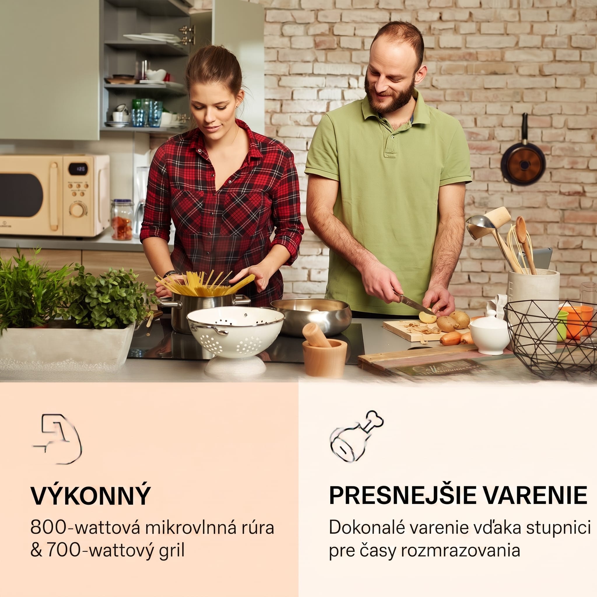 Klarstein Julieta, mikrovlnná rúra s grilom, 20 l, 700/800 W, Ø 25,5 cm, 8 programov – Obrázok 2